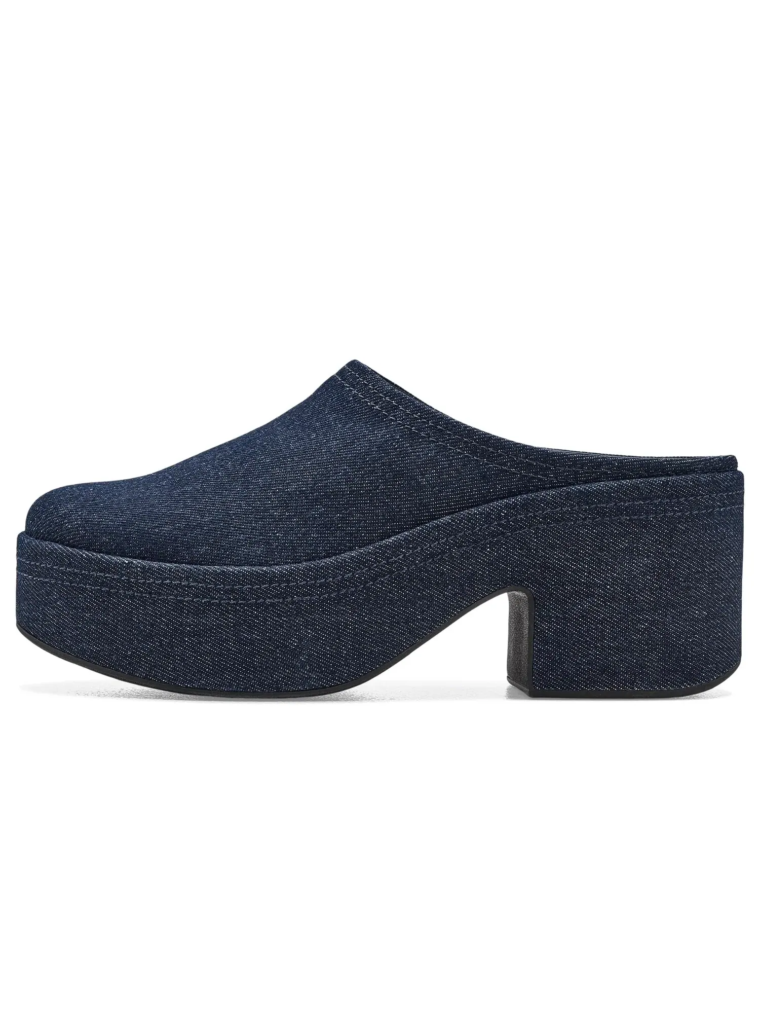 Мюли на каблуке Platfforms Denim Heeled Mules Fitflop — изображение 4 из 4, темный джинсовый синий