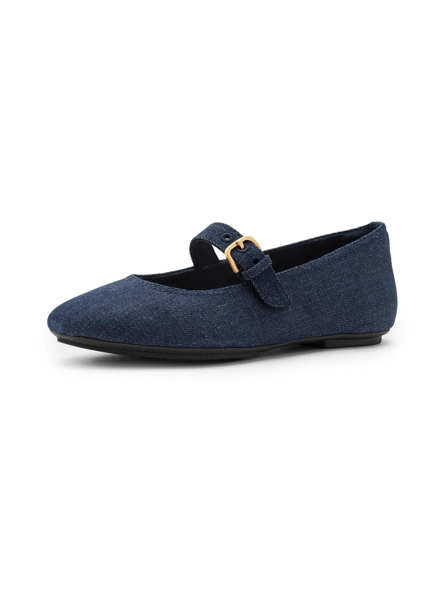 Балетки Delicato Denim Mary Janes Fitflop — изображение 1 из 4, темный джинсовый синий