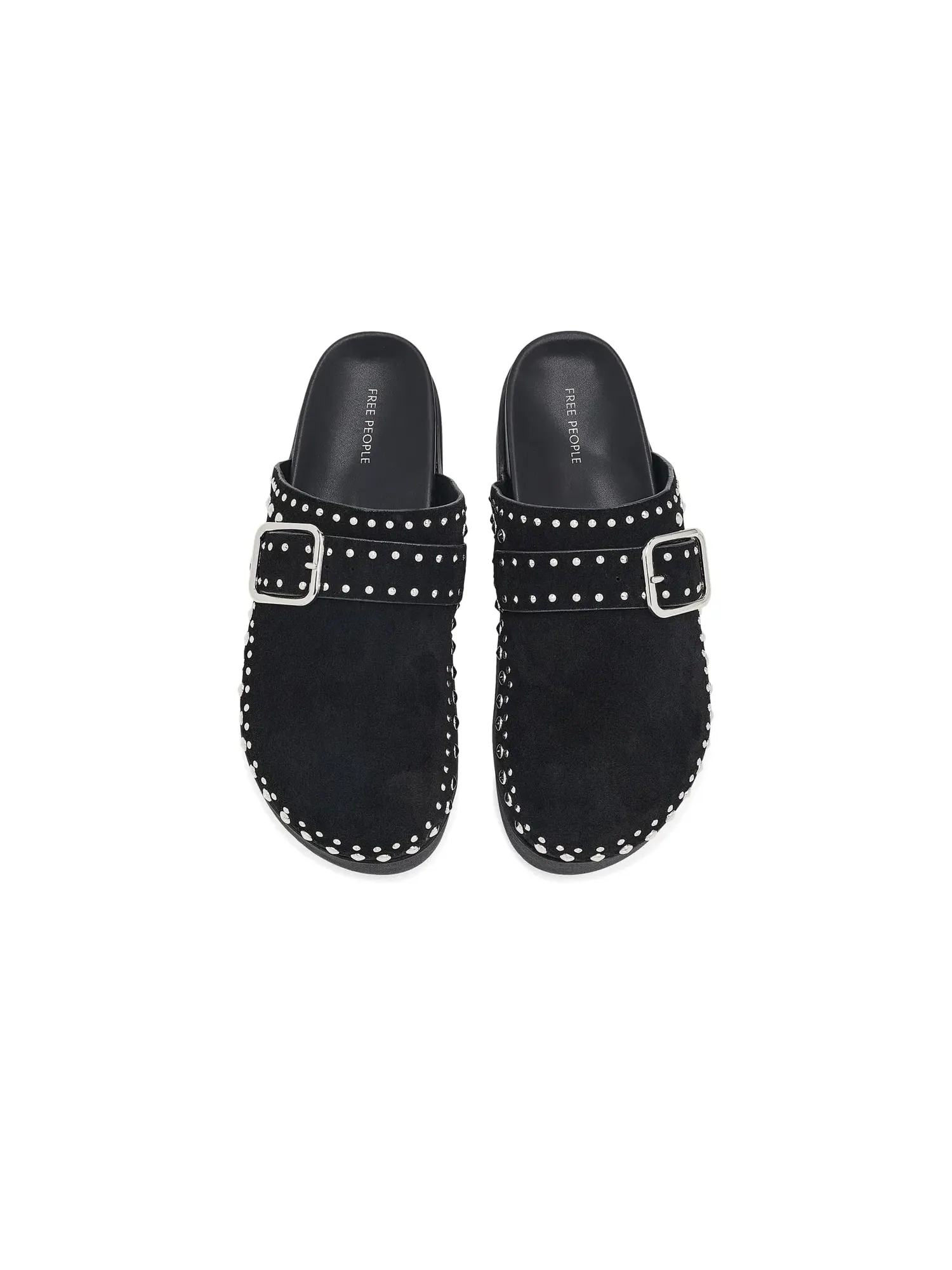 Тапочки-мюли Cayatana Studded Mules Free People — изображение 2 из 4, черный