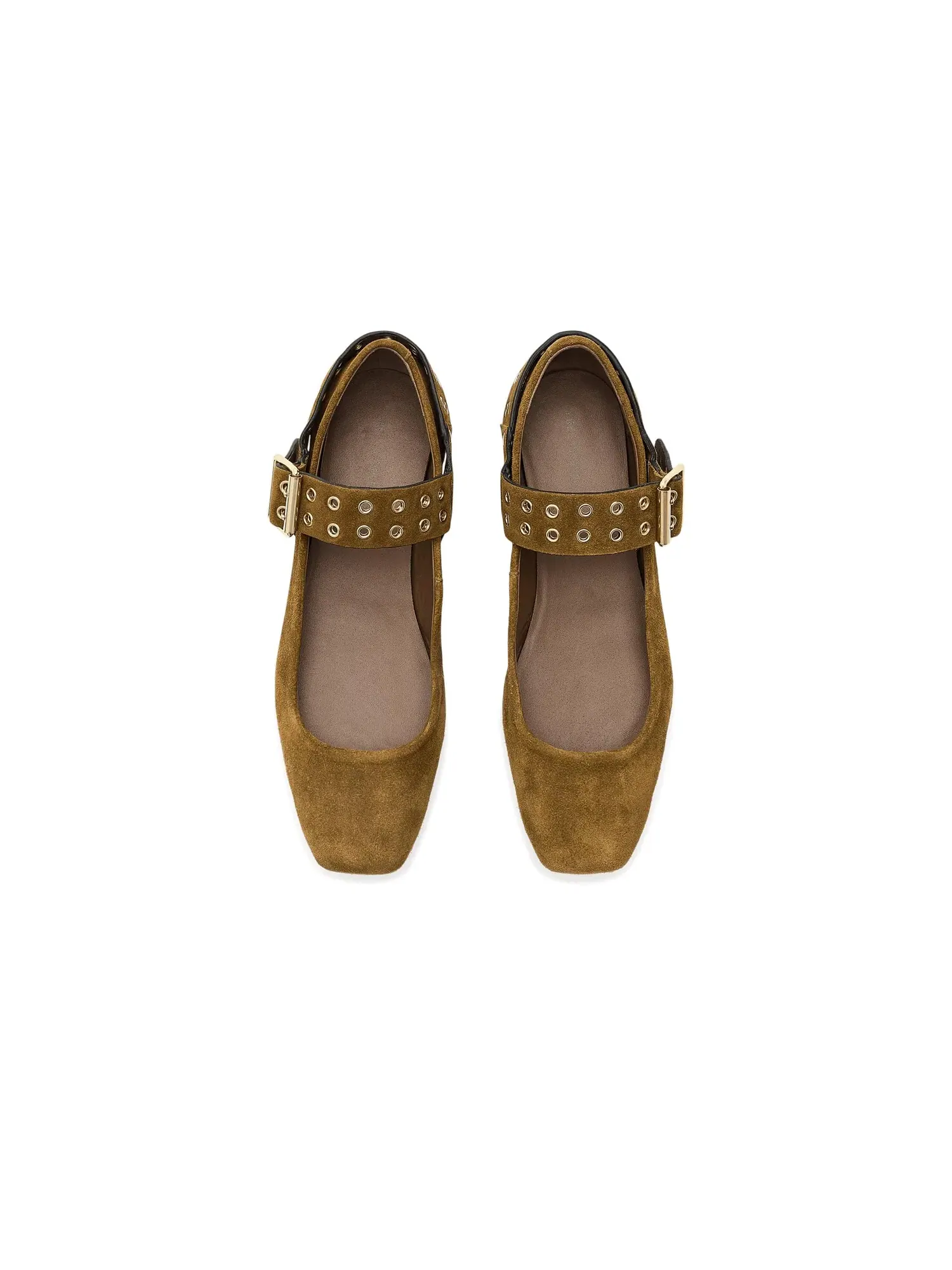 Балетки Maggie Mary Jane Flats Free People — изображение 2 из 4, коричневый