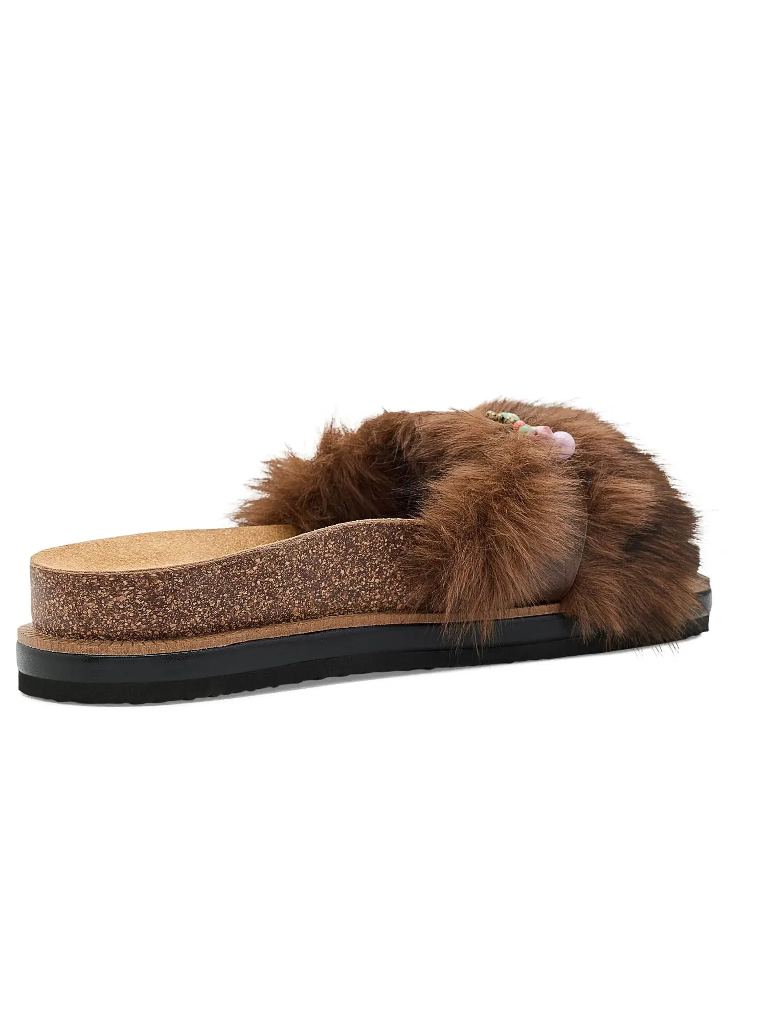 Сандалии Frankie из искусственного меха Free People — изображение 3 из 4, коричневый