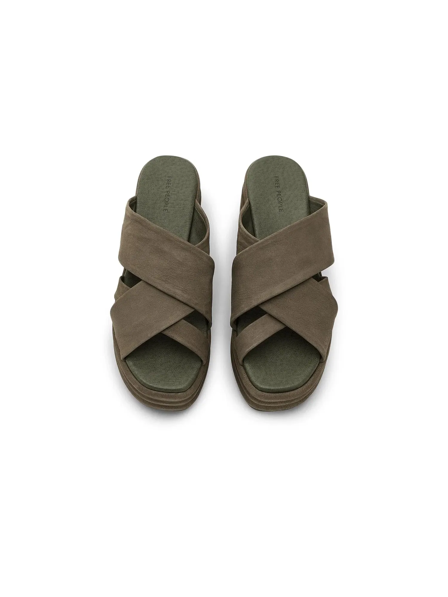 Сандалии на платформе Wanderbay Free People — изображение 2 из 4, оливковый