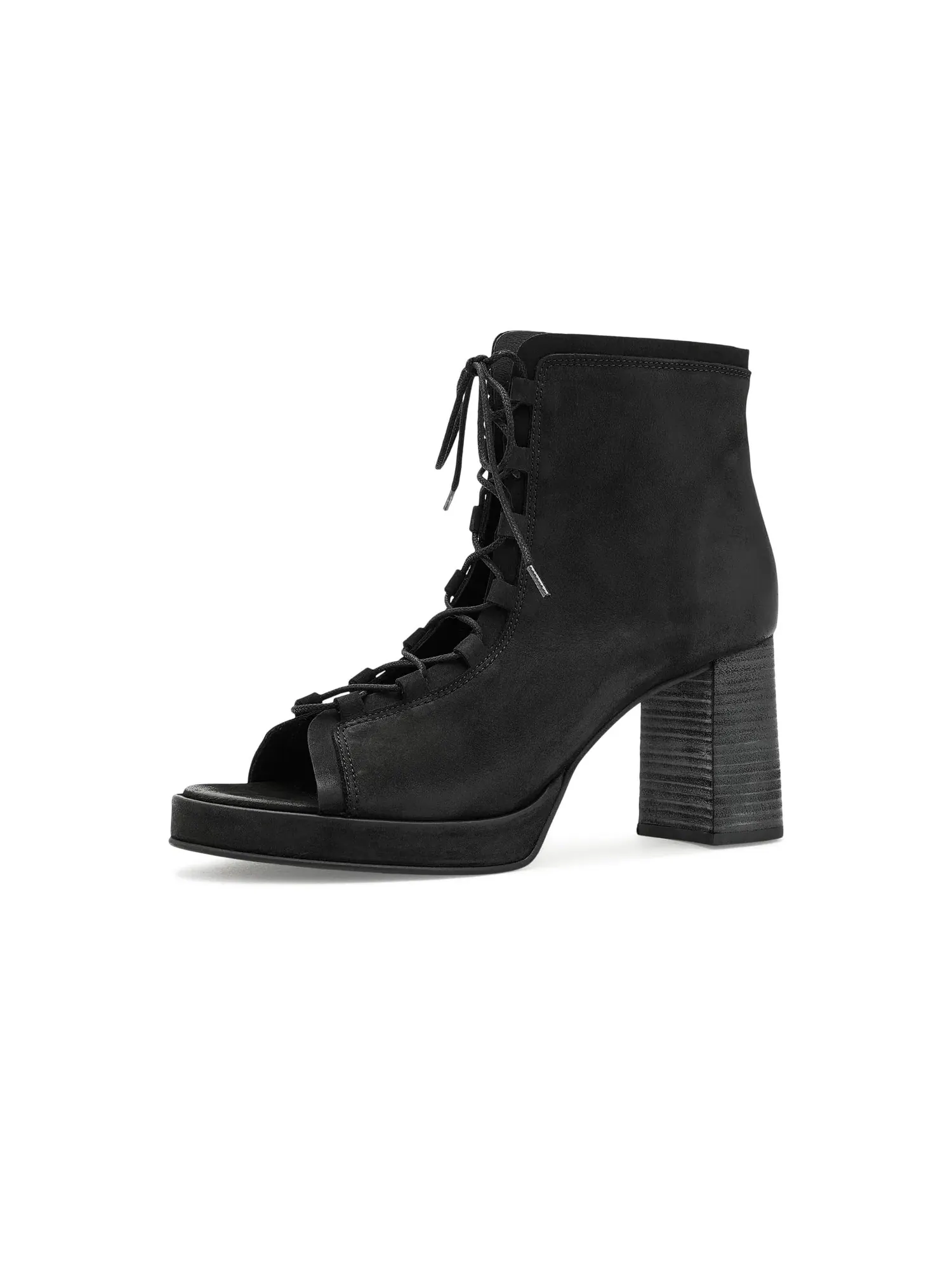 Ботинки на каблуке на шнуровке Mandi Lace-Up Heels Free People — изображение 1 из 4, черный