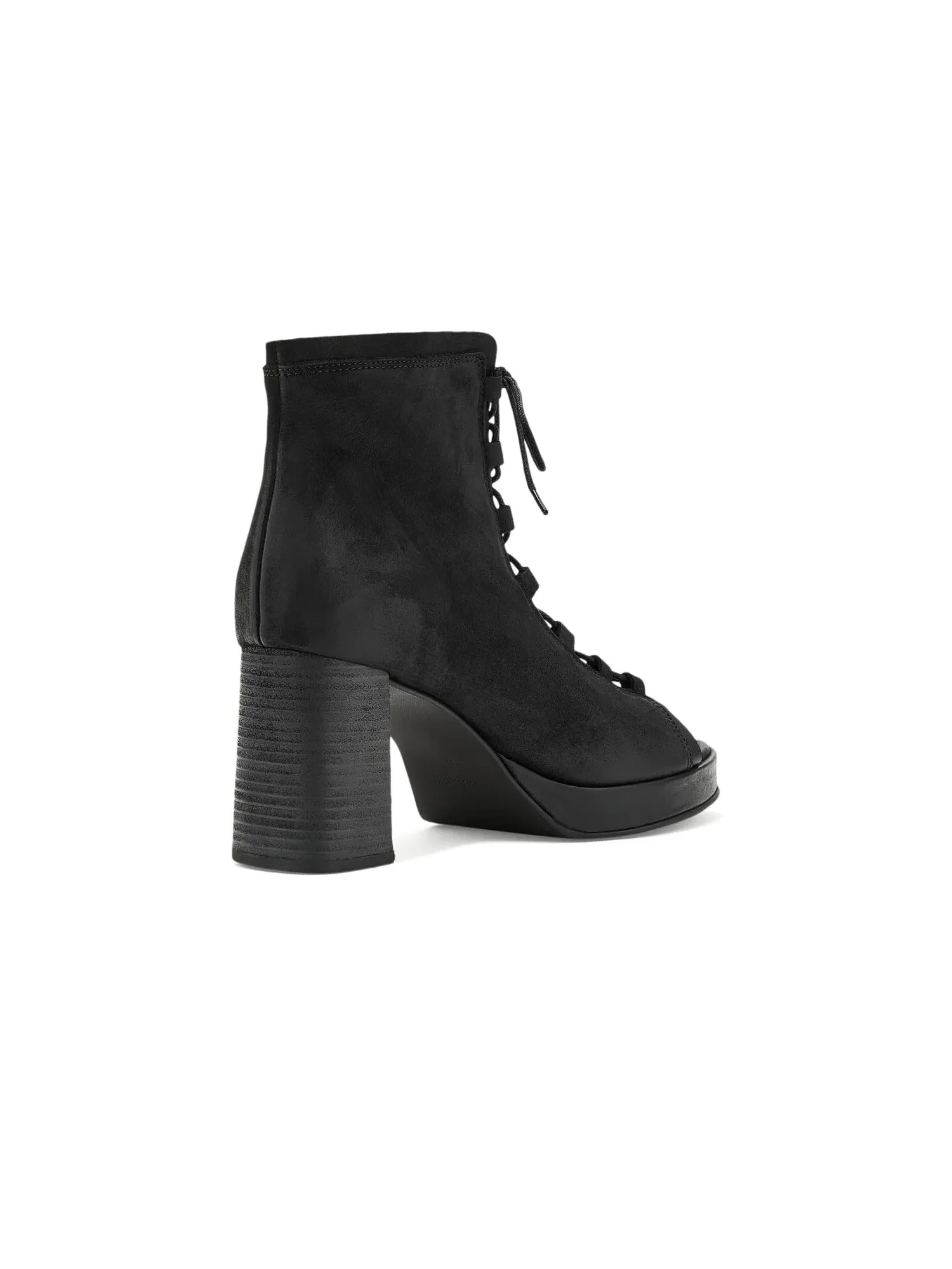 Ботинки на каблуке на шнуровке Mandi Lace-Up Heels Free People — изображение 3 из 4, черный