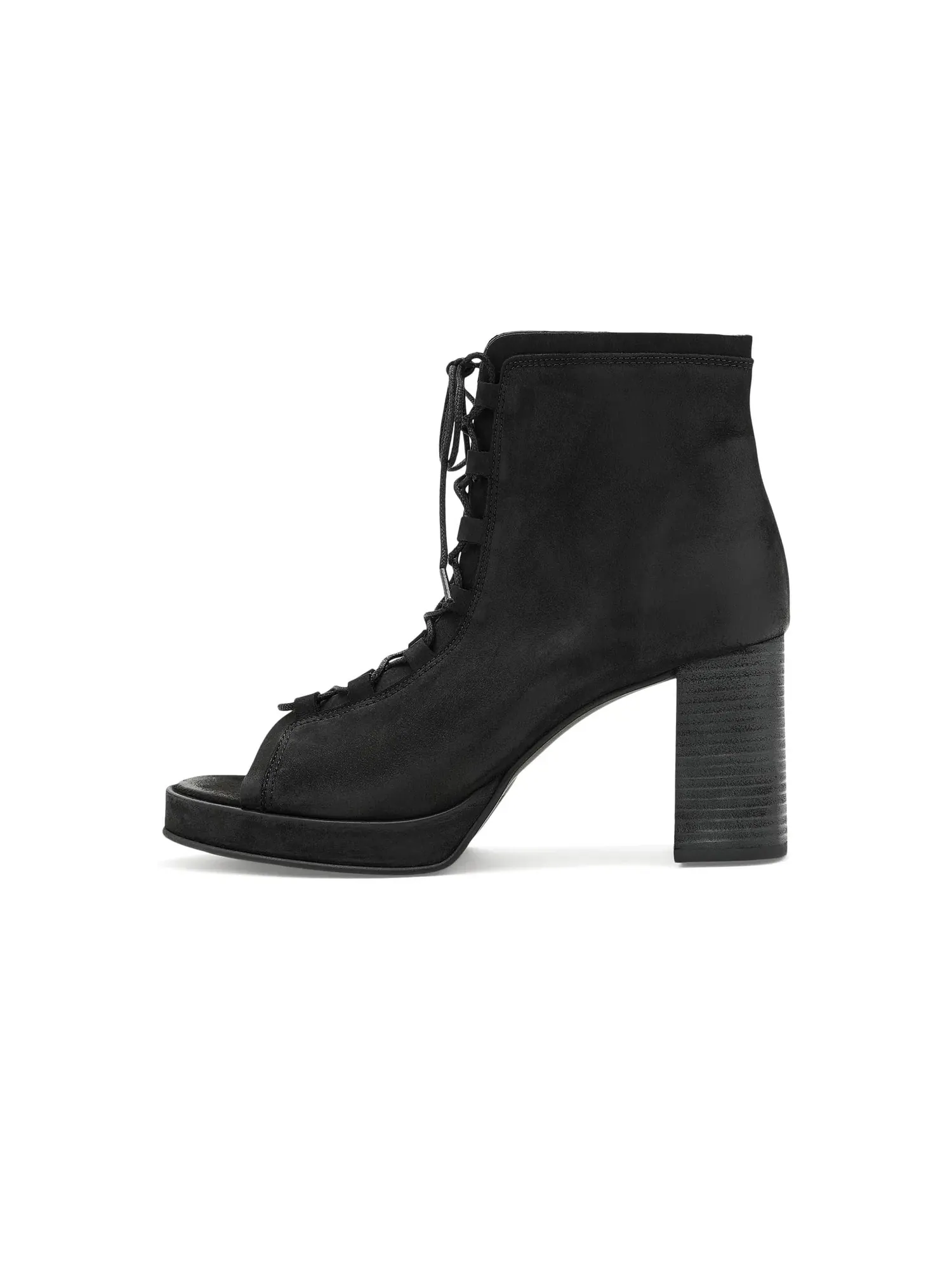 Ботинки на каблуке на шнуровке Mandi Lace-Up Heels Free People — изображение 4 из 4, черный