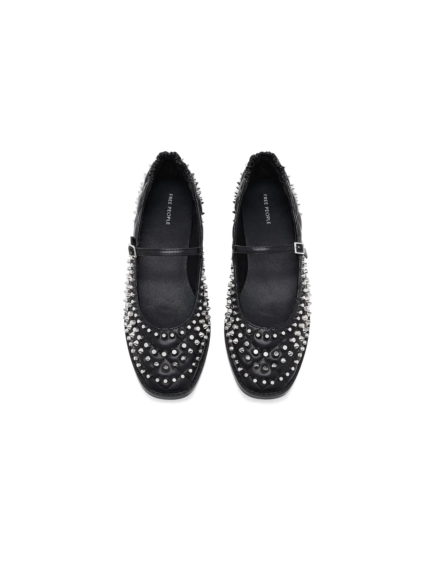 Балетки Mirrorball Studded Mary Jane Free People — изображение 2 из 4, черный