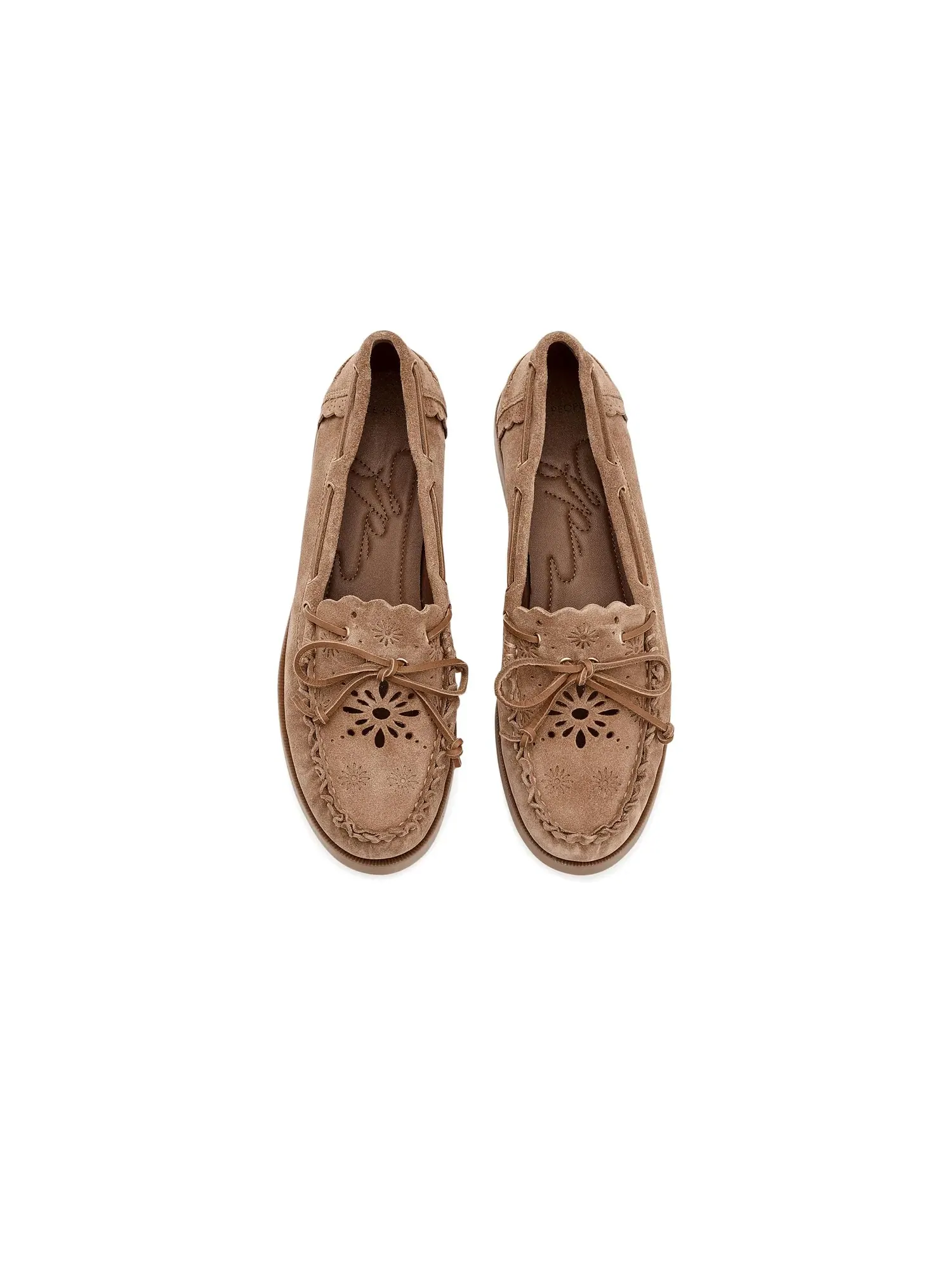 Лодочные туфли с вырезами Lagoon Cutout Boat Shoes Free People — изображение 2 из 4, бежевый
