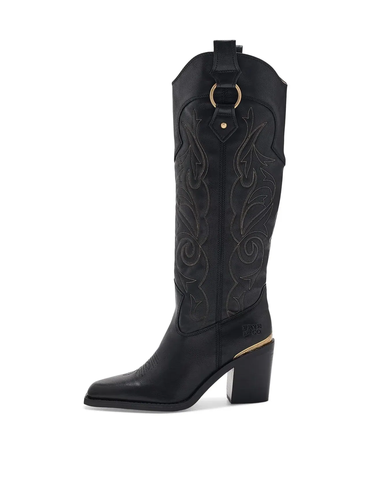 Ботинки Ashlyn Tall Deco Stitch Frye And Co. — изображение 4 из 4, черный