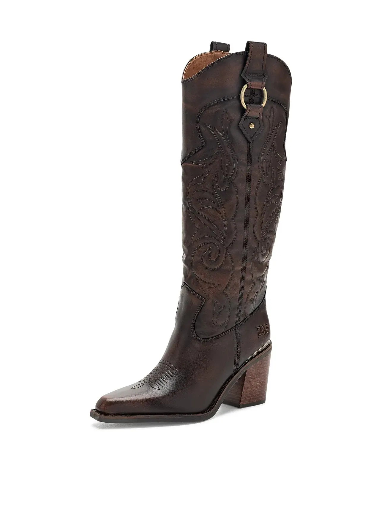 Ботинки Ashlyn Tall Deco Stitch Frye And Co. — изображение 1 из 4, эспрессо