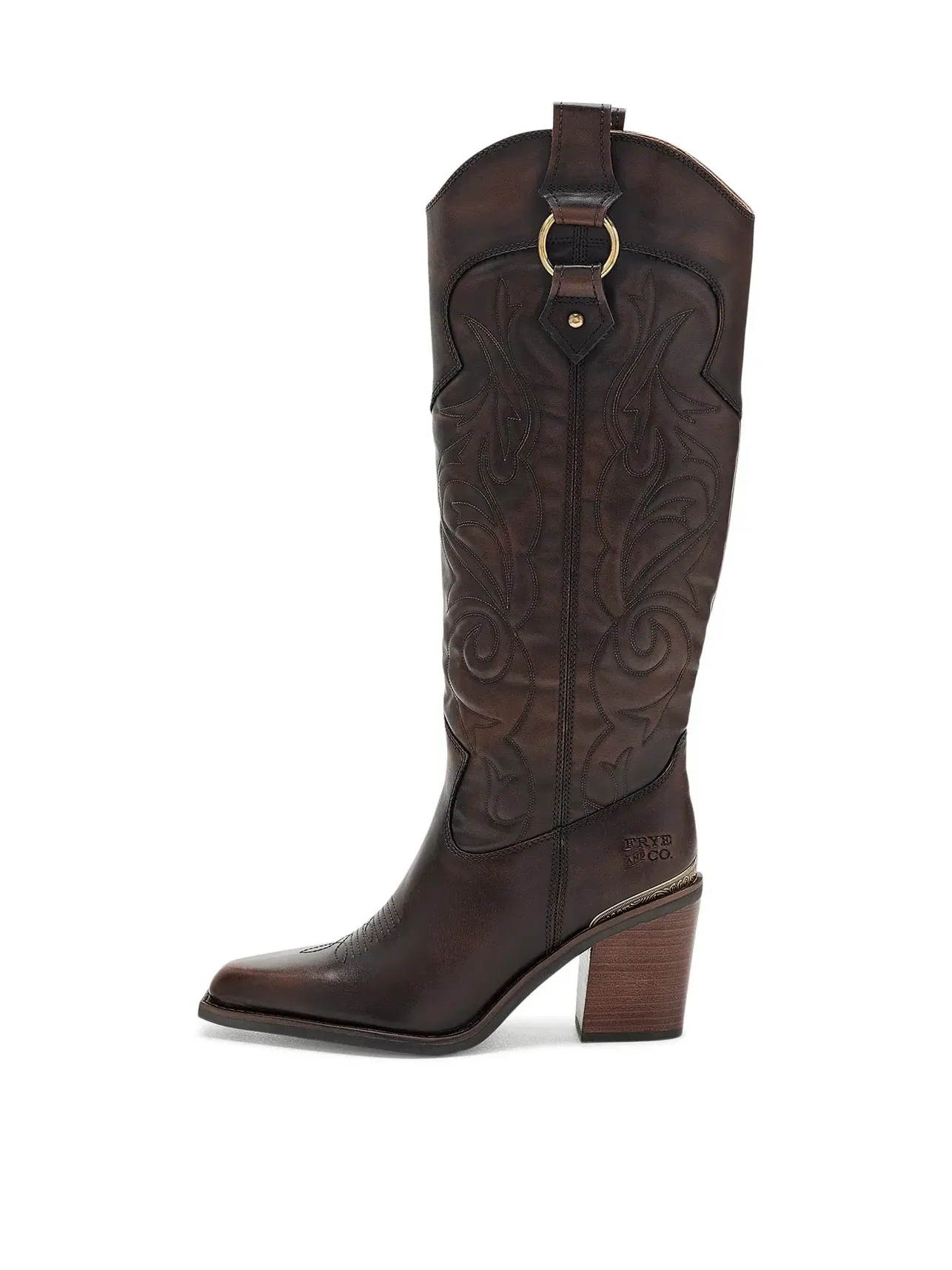 Ботинки Ashlyn Tall Deco Stitch Frye And Co. — изображение 4 из 4, эспрессо