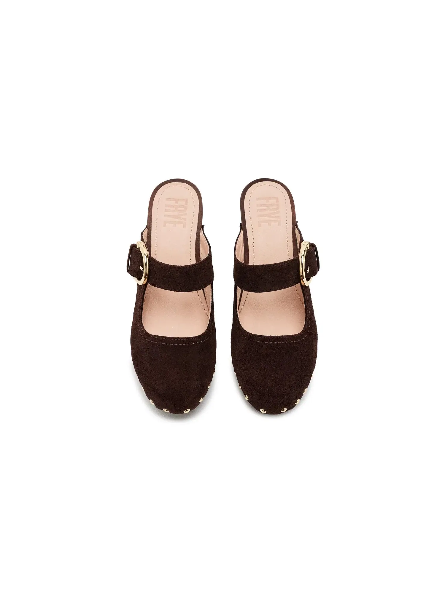 Сабо с пряжкой Cindy Buckle Clogs Frye — изображение 2 из 4, шоколад