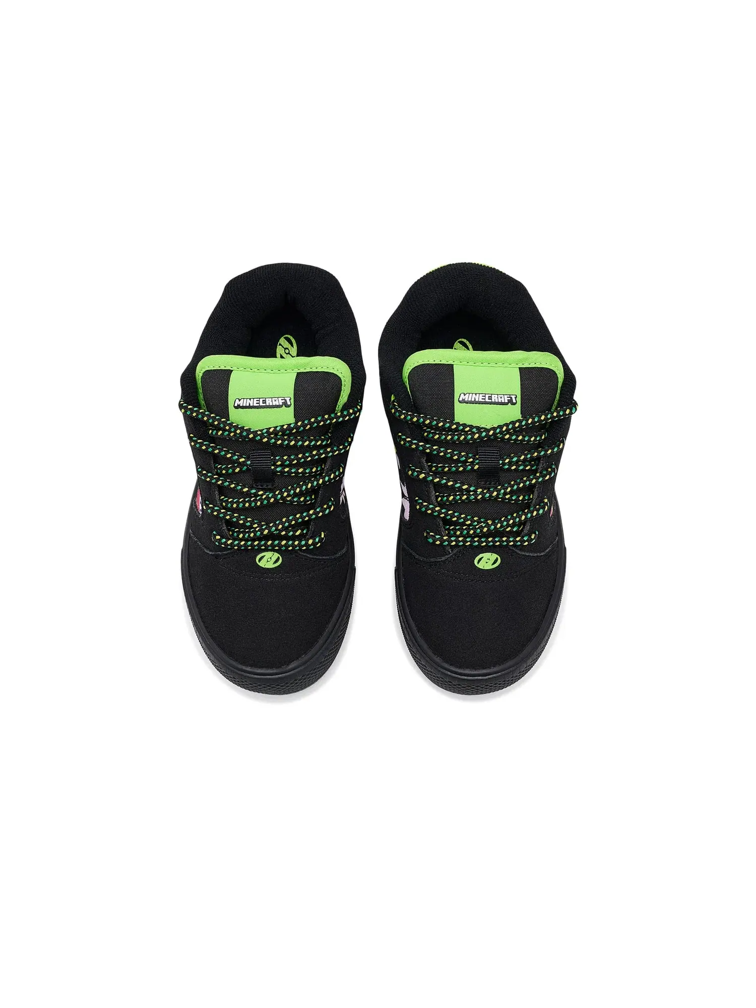 Кроссовки Minecraft Pro25 (для маленьких и больших детей и взрослых) Heelys — изображение 2 из 4, черный/зеленый/мульти