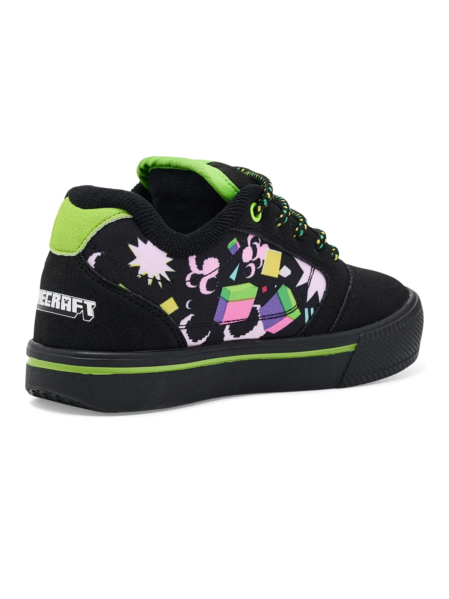 Кроссовки Minecraft Pro25 (для маленьких и больших детей и взрослых) Heelys — изображение 3 из 4, черный/зеленый/мульти