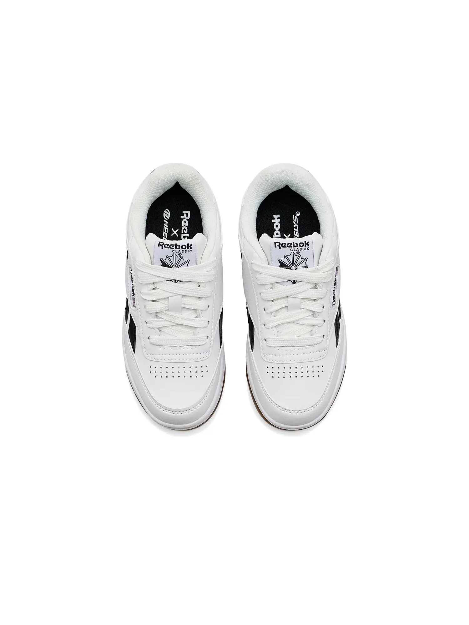 Кроссовки Reebok Club C (для маленьких и больших детей) Heelys — изображение 2 из 4, белый/черный