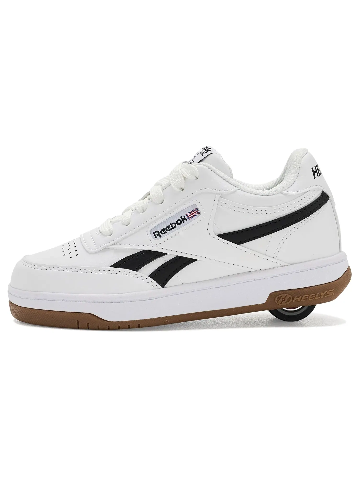Кроссовки Reebok Club C (для маленьких и больших детей) Heelys — изображение 4 из 4, белый/черный