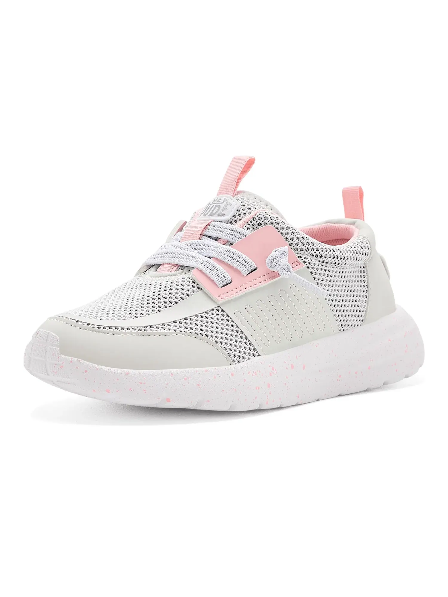 Кроссовки Sirocco Play Stretch Sox (для маленьких и больших детей) Hey Dude Kids — изображение 1 из 4, серый/розовый