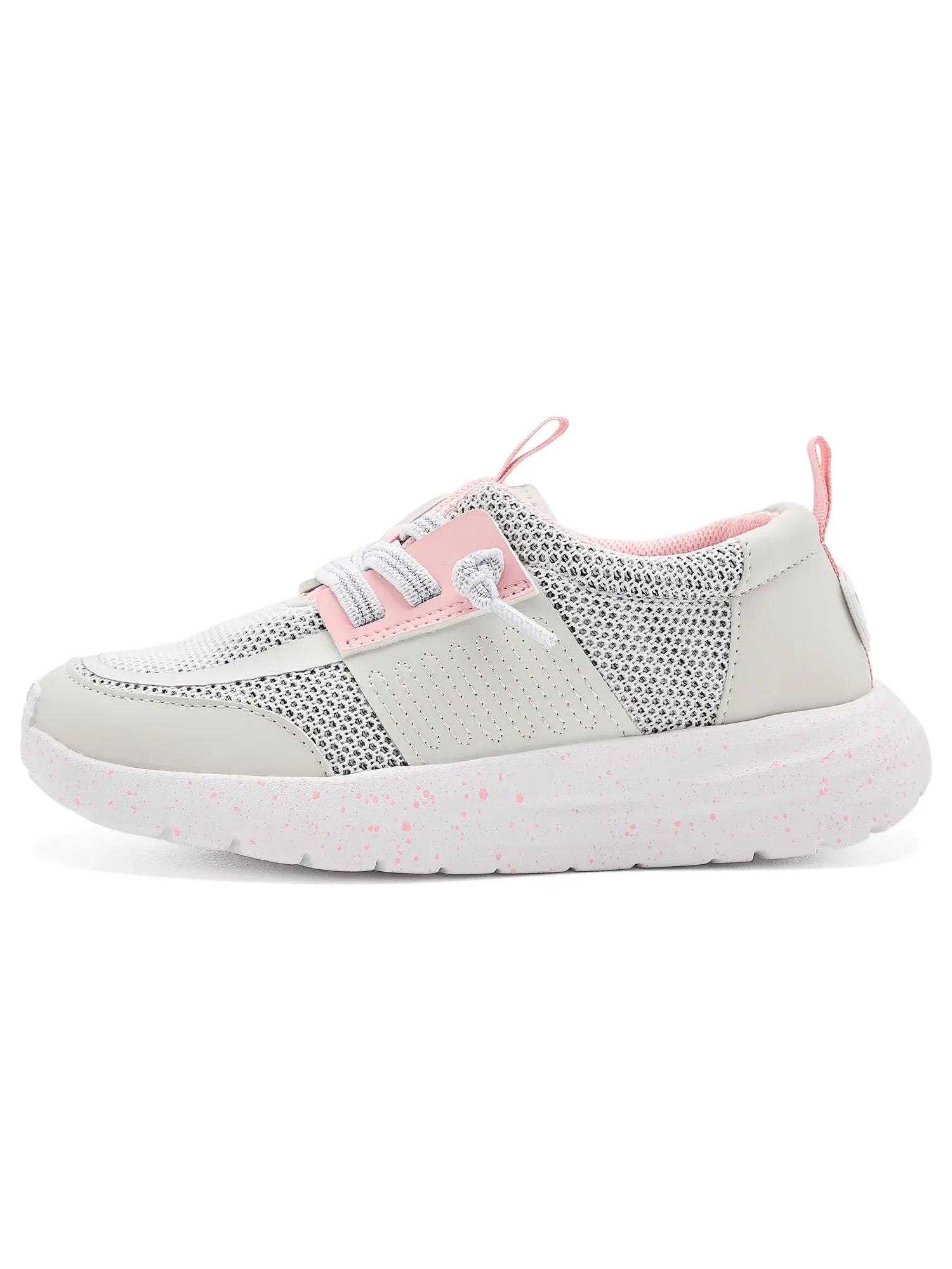 Кроссовки Sirocco Play Stretch Sox (для маленьких и больших детей) Hey Dude Kids — изображение 4 из 4, серый/розовый