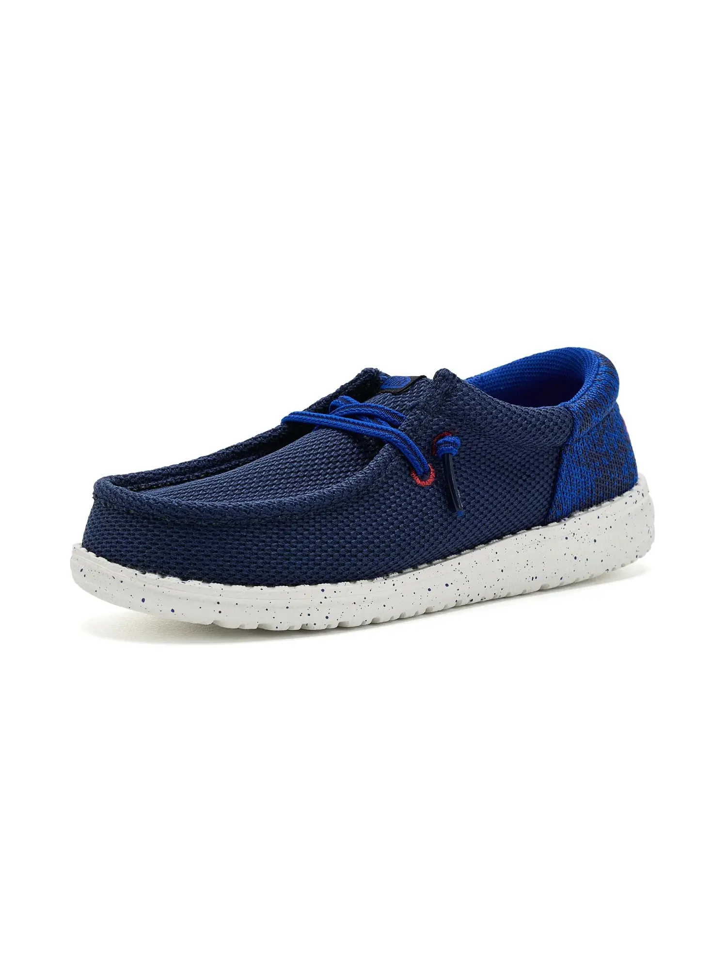 Кроссовки Wally Funk Gradient Mesh (для маленьких и больших детей) Hey Dude Kids — изображение 1 из 4, темно-синий/мульти