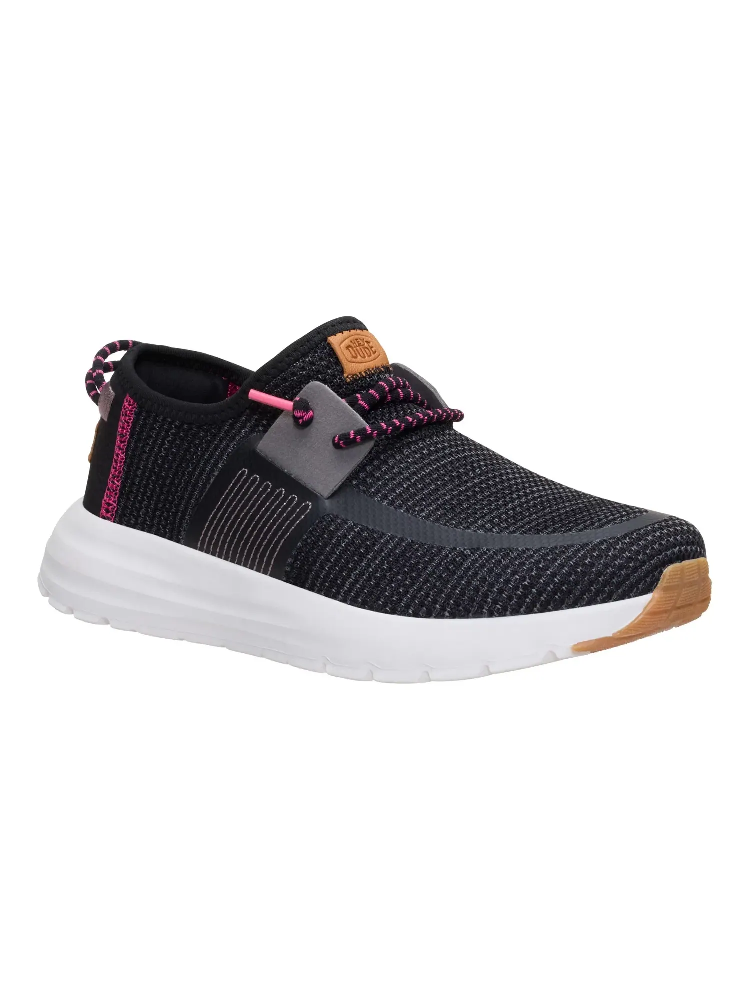 Кроссовки Sirocco W Stretch Sox Hey Dude — изображение 1 из 4, черный/розовый