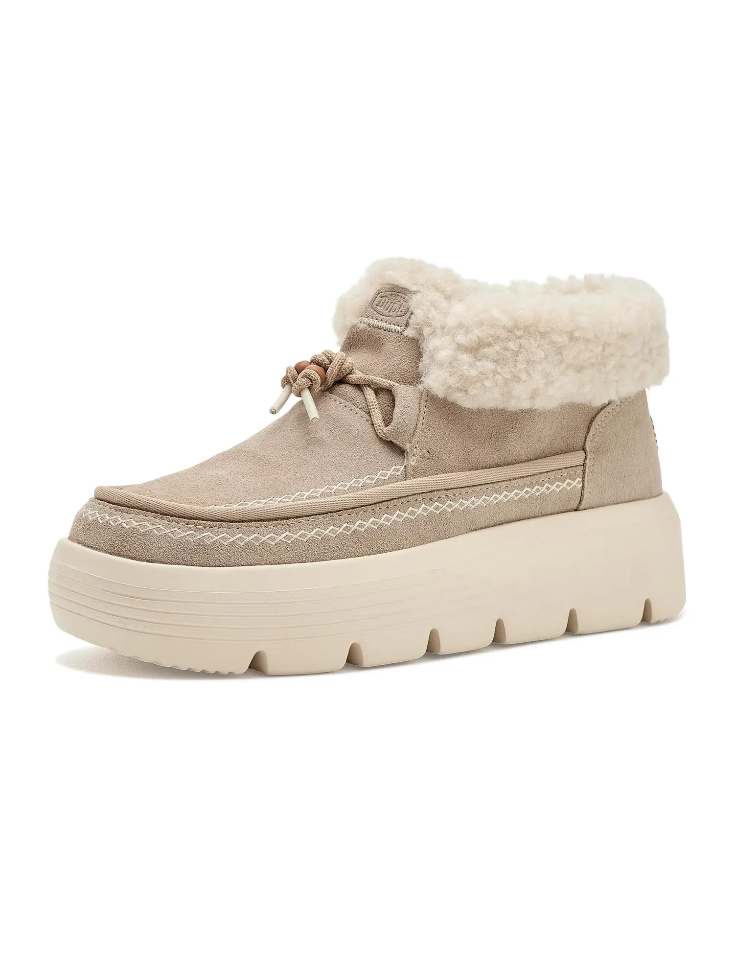 Ботинки Austin Edge Lounge Suede Hey Dude — изображение 1 из 4, кунжутный