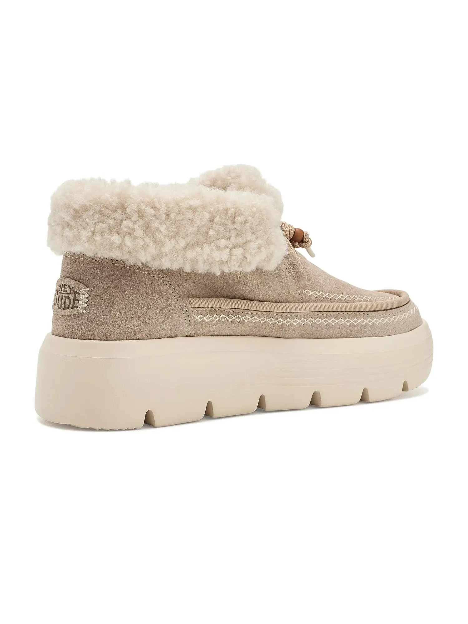 Ботинки Austin Edge Lounge Suede Hey Dude — изображение 3 из 4, кунжутный