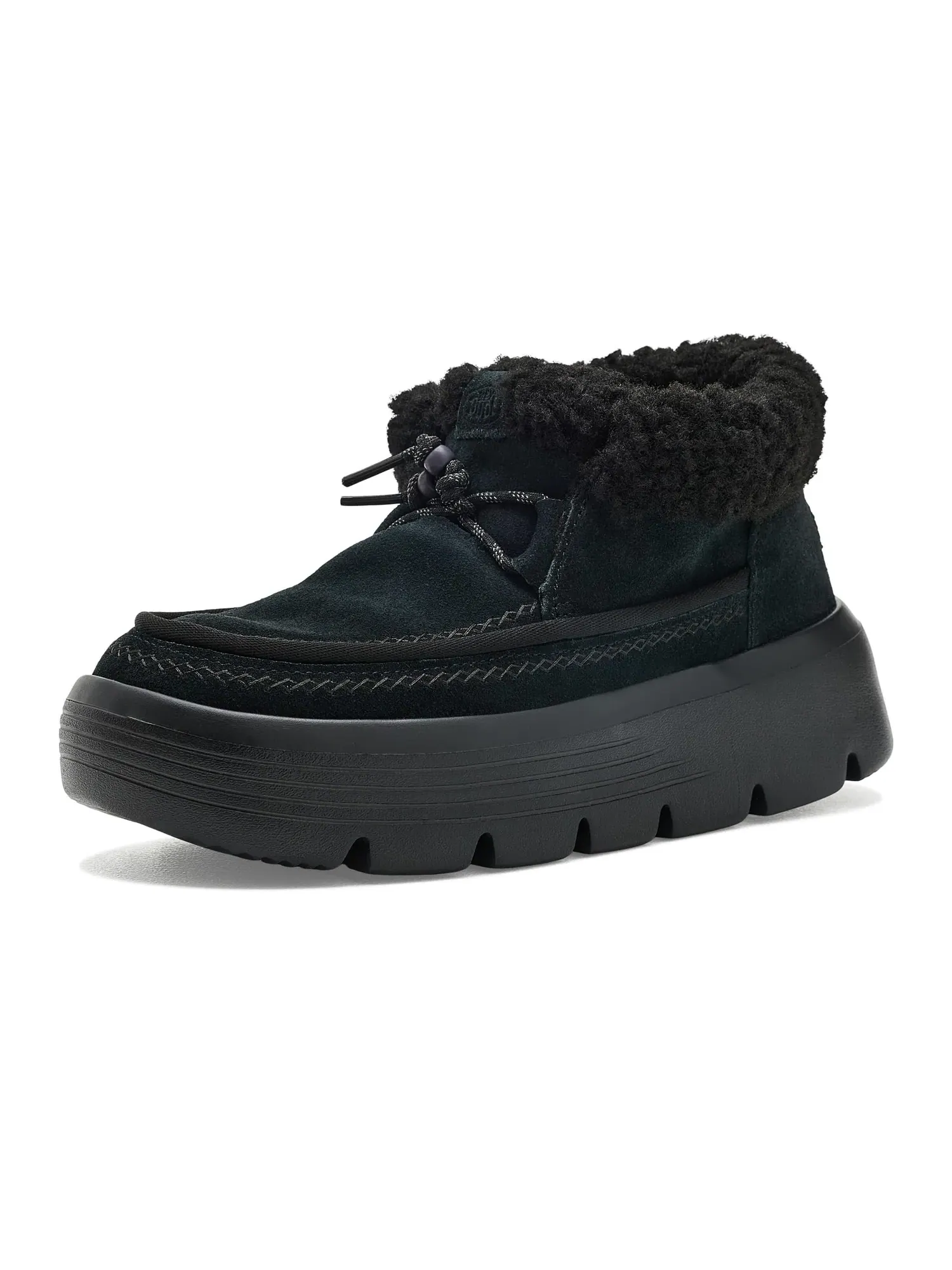 Ботинки Austin Edge Lounge Suede Hey Dude — изображение 1 из 4, черный/черный