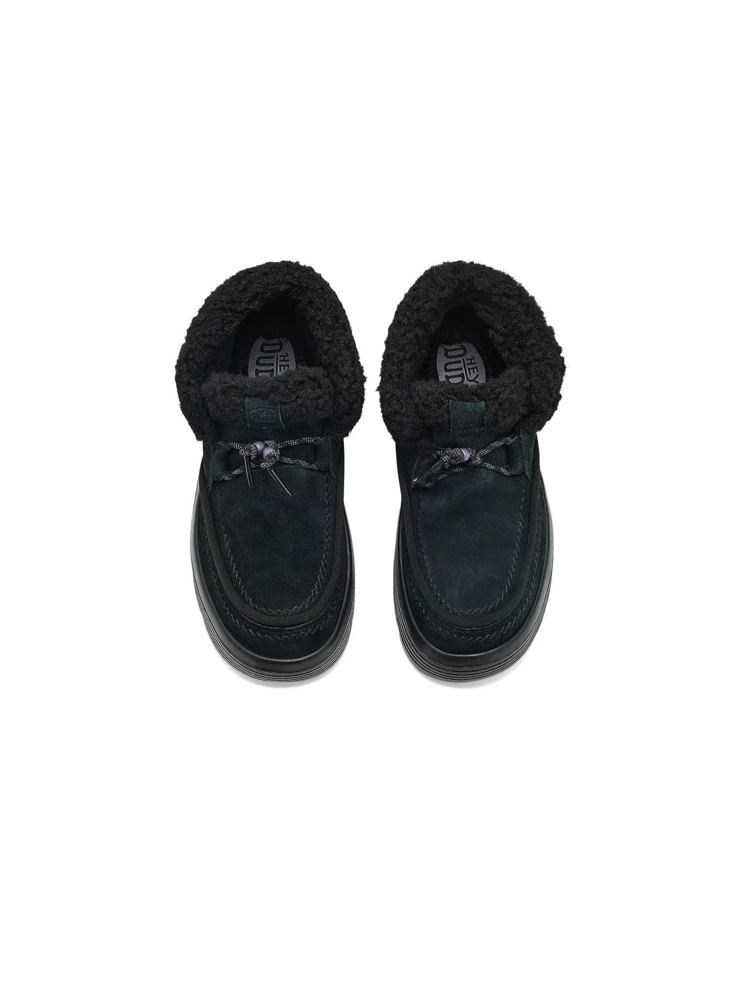 Ботинки Austin Edge Lounge Suede Hey Dude — изображение 2 из 4, черный/черный
