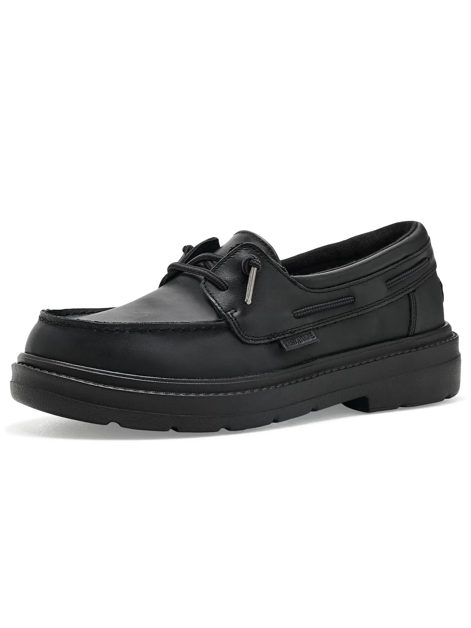 Лодочные туфли из кожи Sienna Boat Leather Hey Dude — изображение 1 из 4, черный/черный