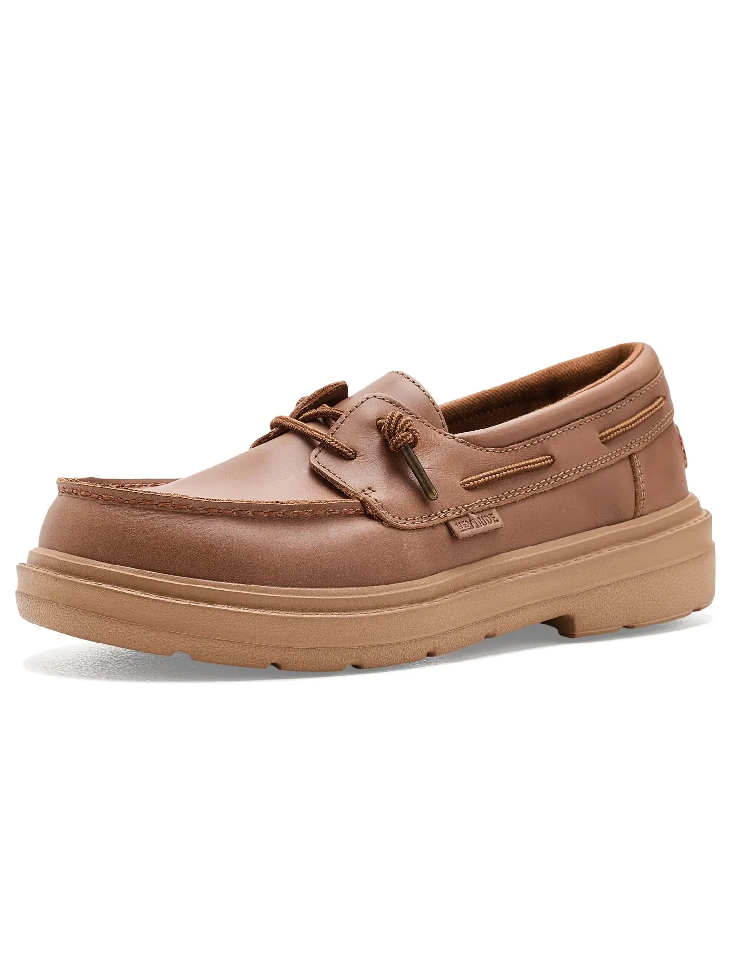 Лодочные туфли из кожи Sienna Boat Leather Hey Dude — изображение 1 из 4, коричневый
