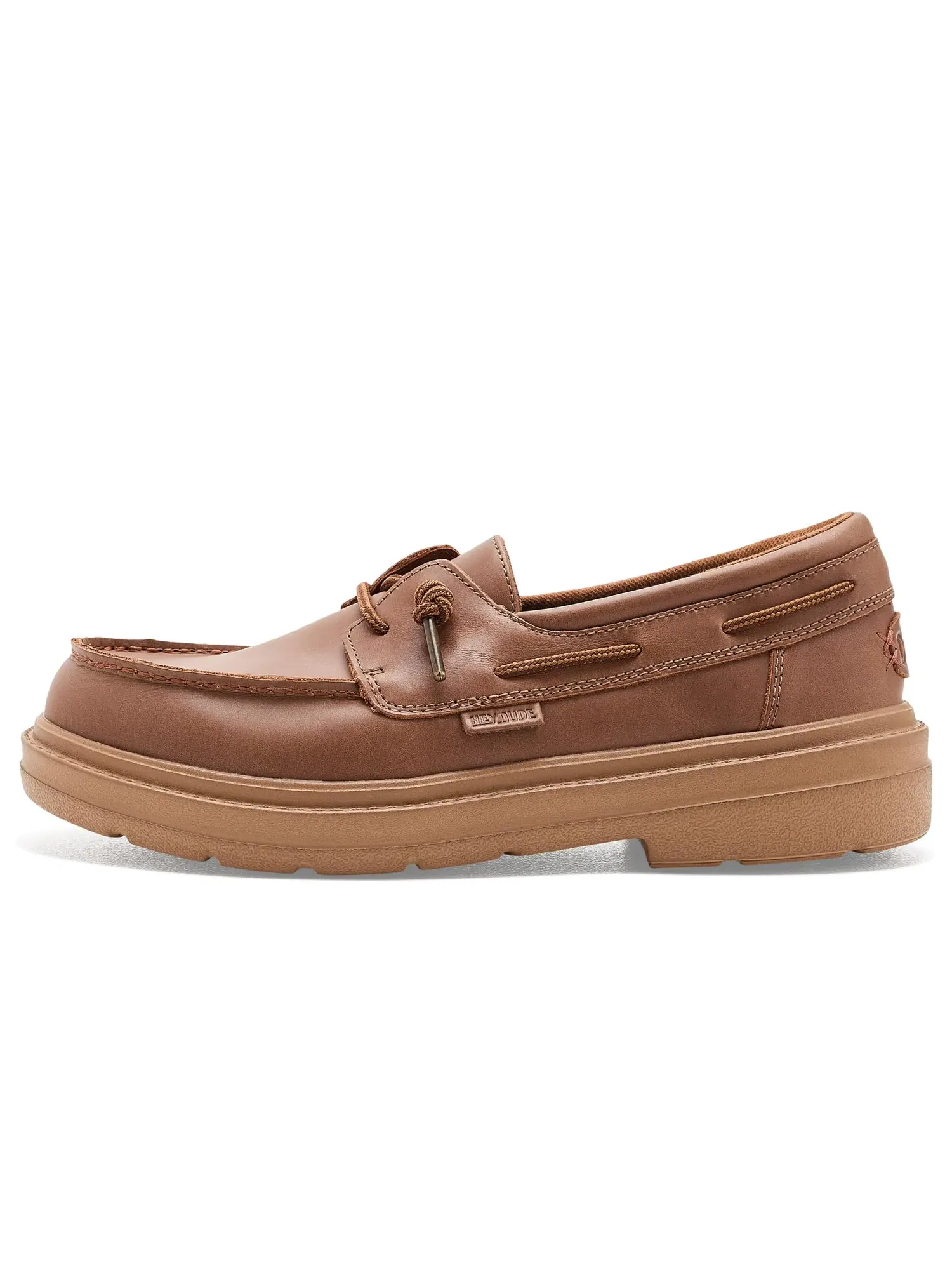 Лодочные туфли из кожи Sienna Boat Leather Hey Dude — изображение 4 из 4, коричневый