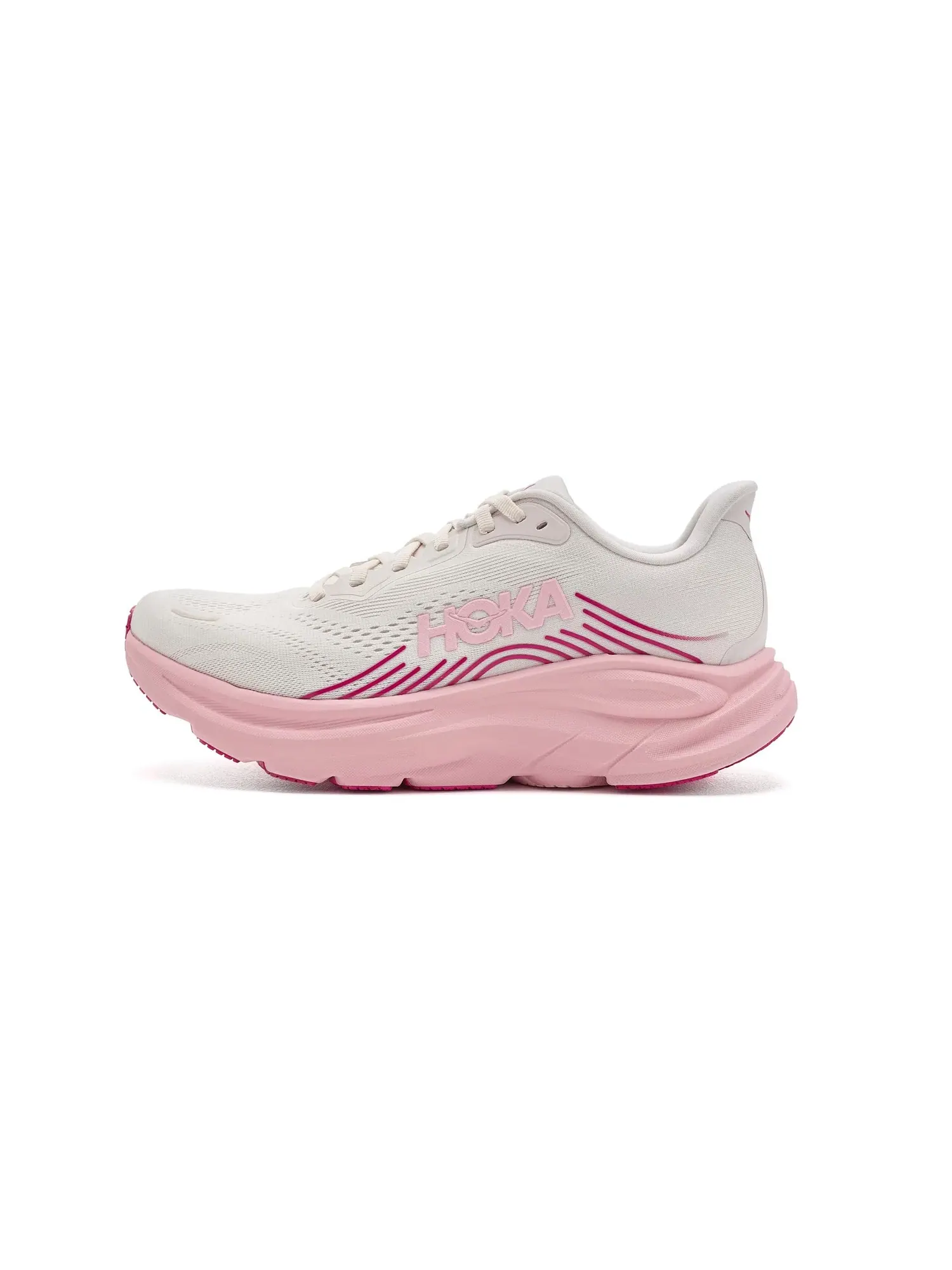 Кроссовки Clifton 11 Hoka — изображение 4 из 4, розовый кремовый/розовый