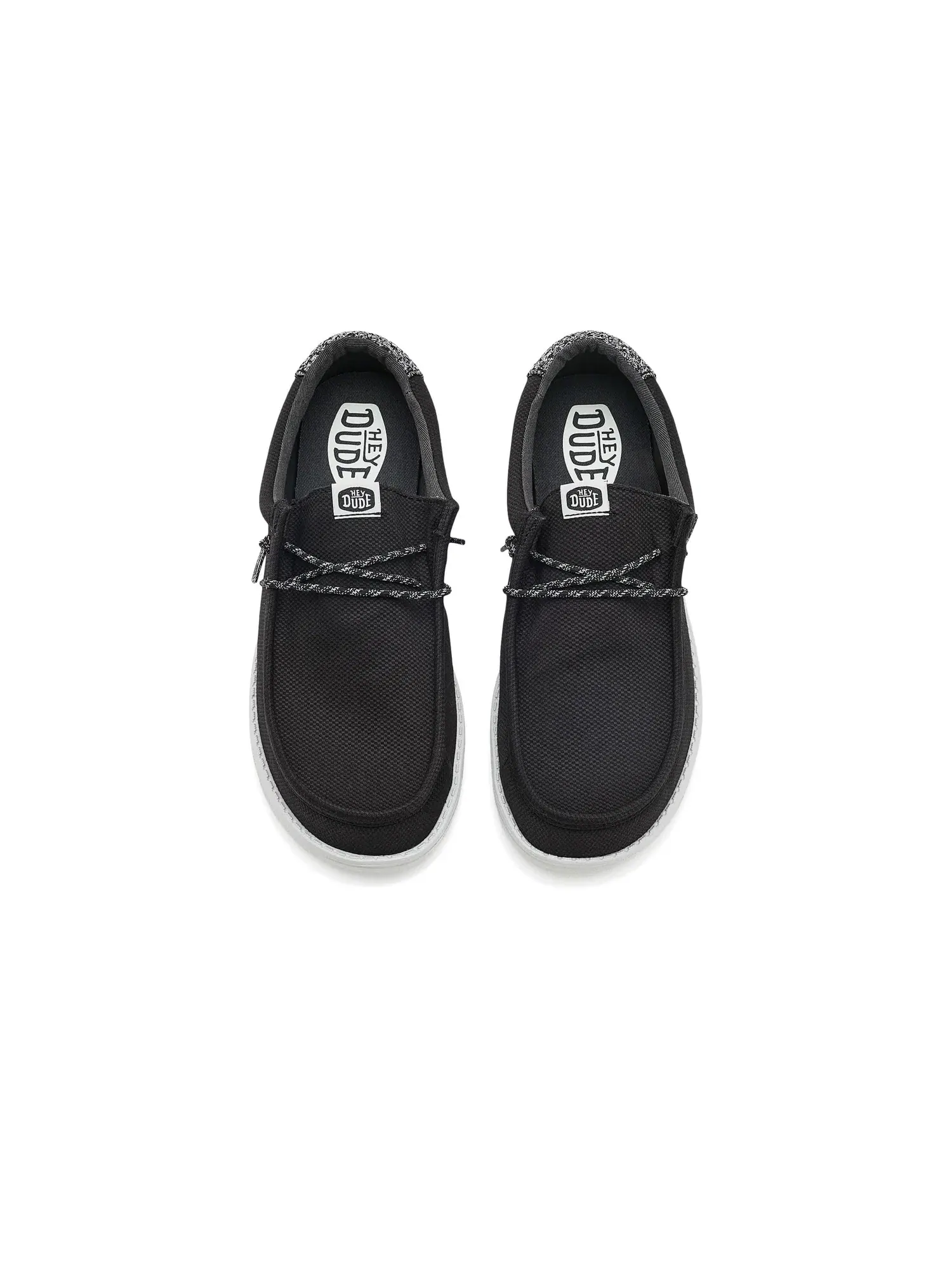 Кроссовки Wally Heathered Knit Hey Dude — изображение 2 из 4, черный/мульти