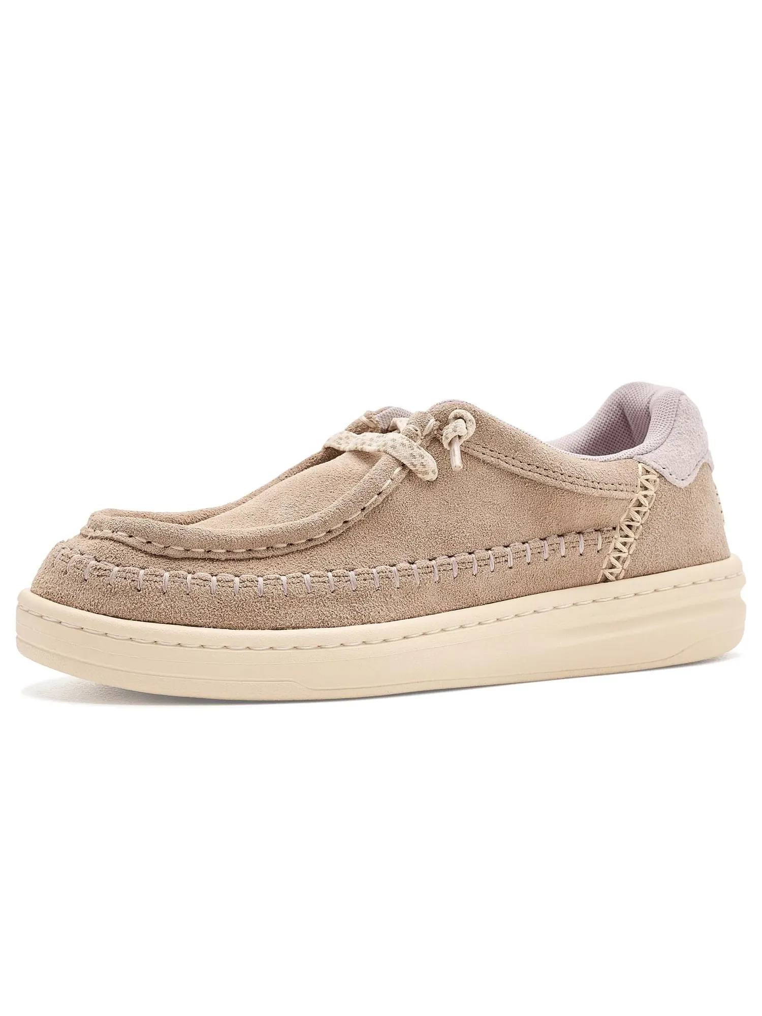 Кроссовки Harper Moc Crafted Suede Hey Dude — изображение 1 из 4, кунжутный