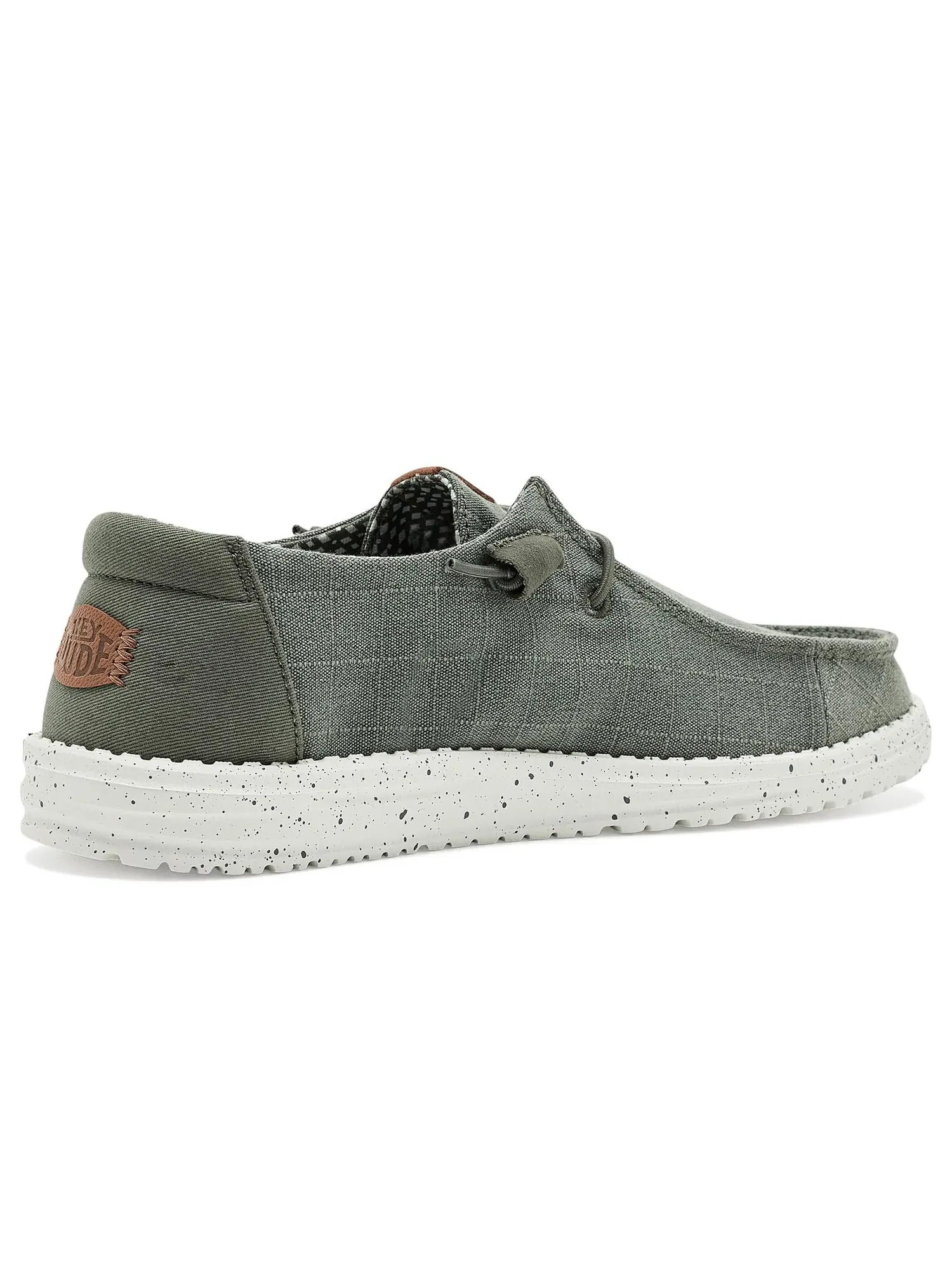Кроссовки Wendy Chambray Grid Hey Dude — изображение 3 из 4, темный оливковый