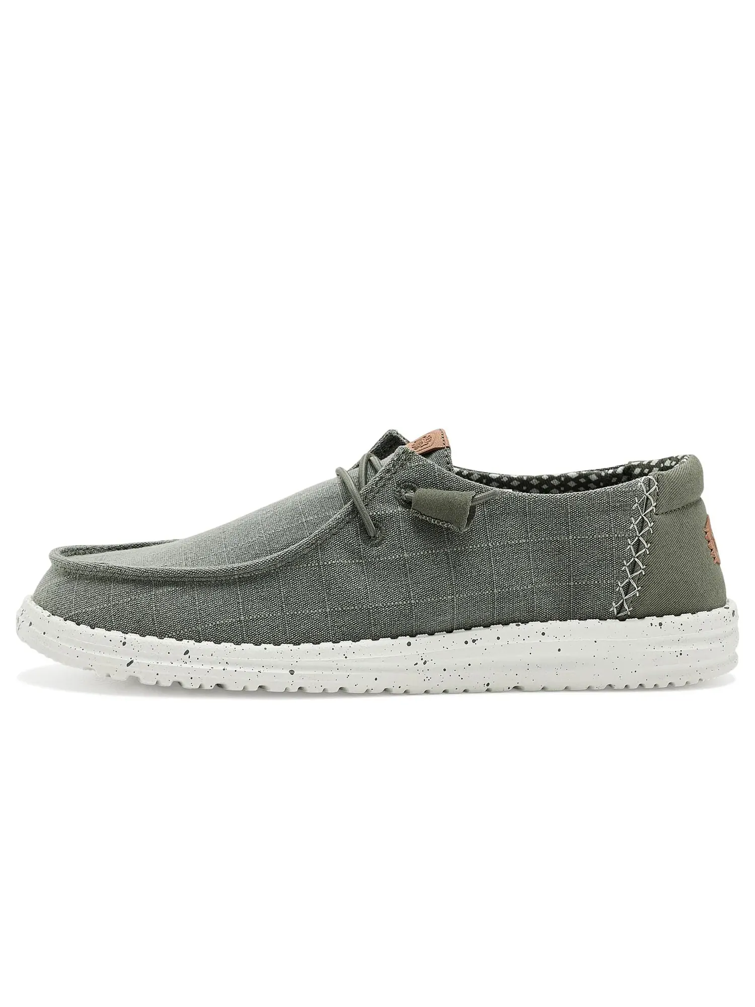 Кроссовки Wendy Chambray Grid Hey Dude — изображение 4 из 4, темный оливковый