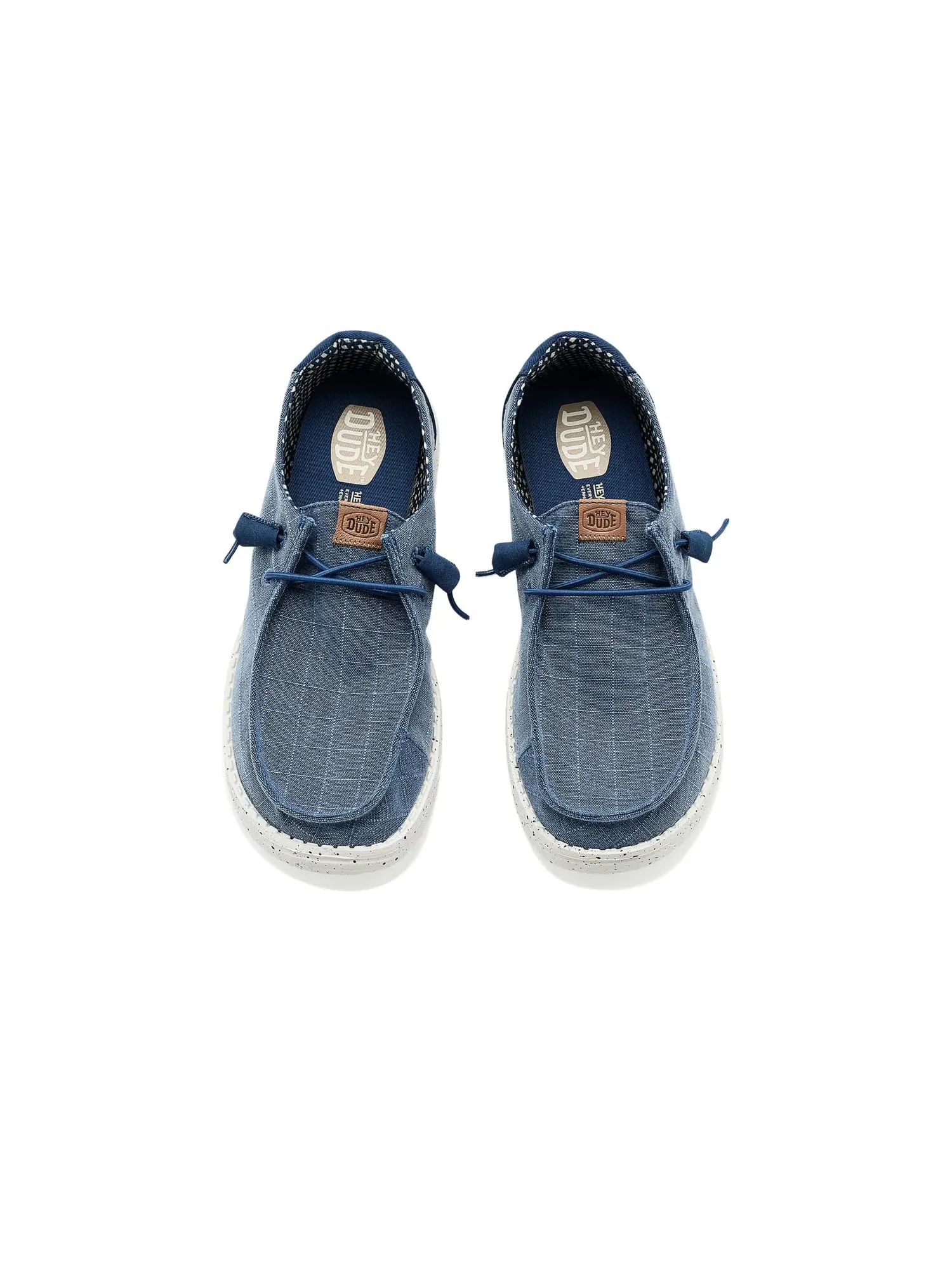 Кроссовки Wendy Chambray Grid Hey Dude — изображение 2 из 4, синий