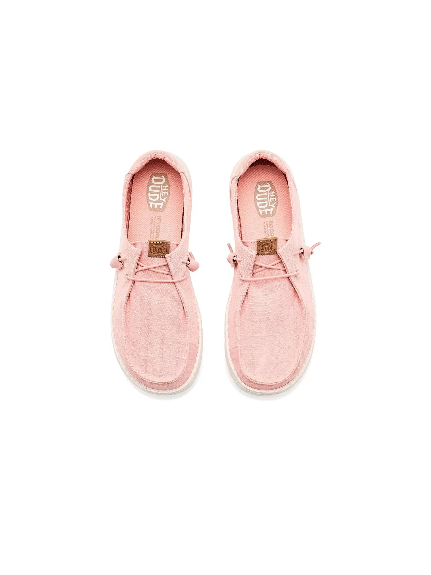 Кроссовки Wendy Chambray Grid Hey Dude — изображение 2 из 4, бледный розовый