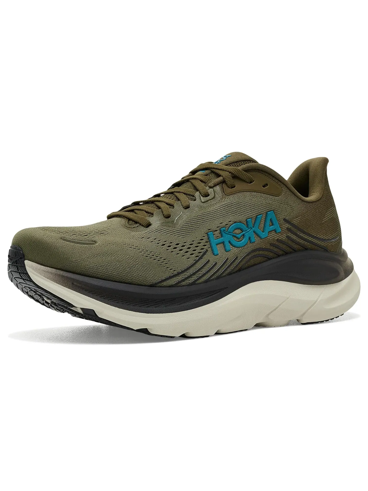 Кроссовки Clifton 11 Hoka — изображение 1 из 4, оливковый/серый