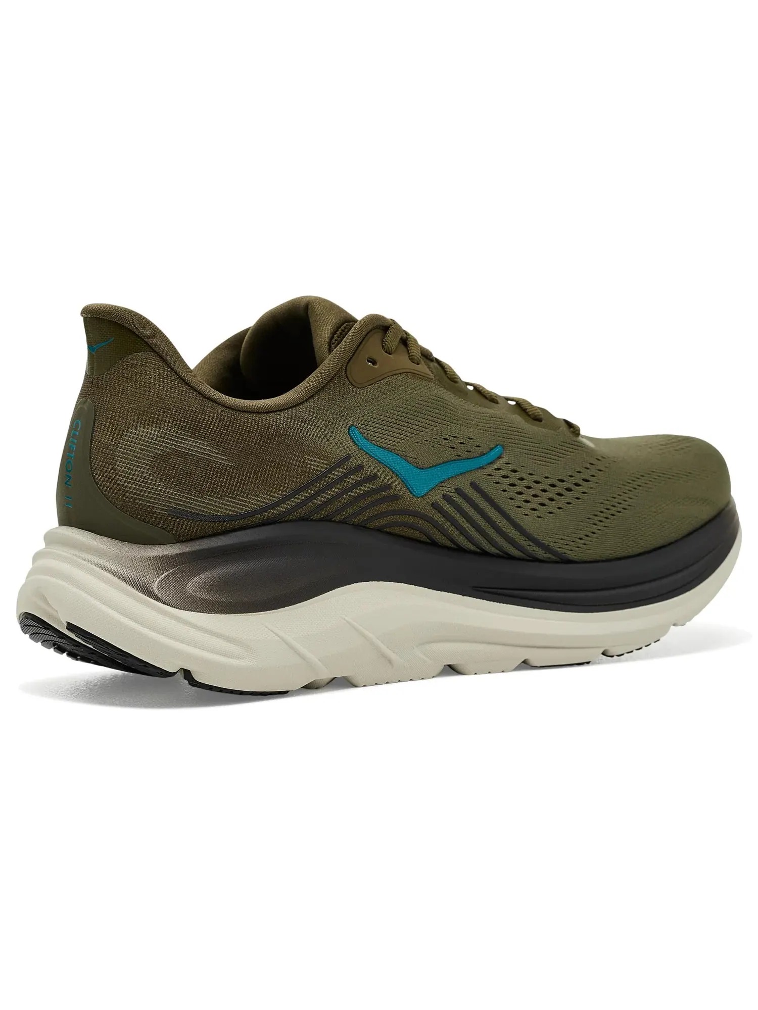 Кроссовки Clifton 11 Hoka — изображение 3 из 4, оливковый/серый