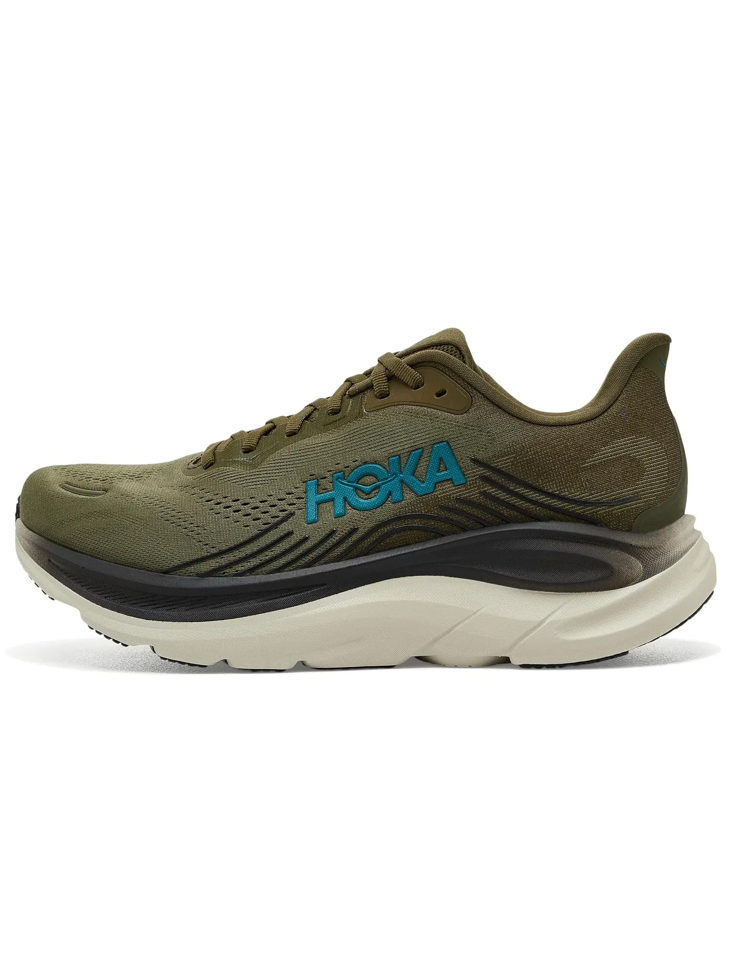 Кроссовки Clifton 11 Hoka — изображение 4 из 4, оливковый/серый