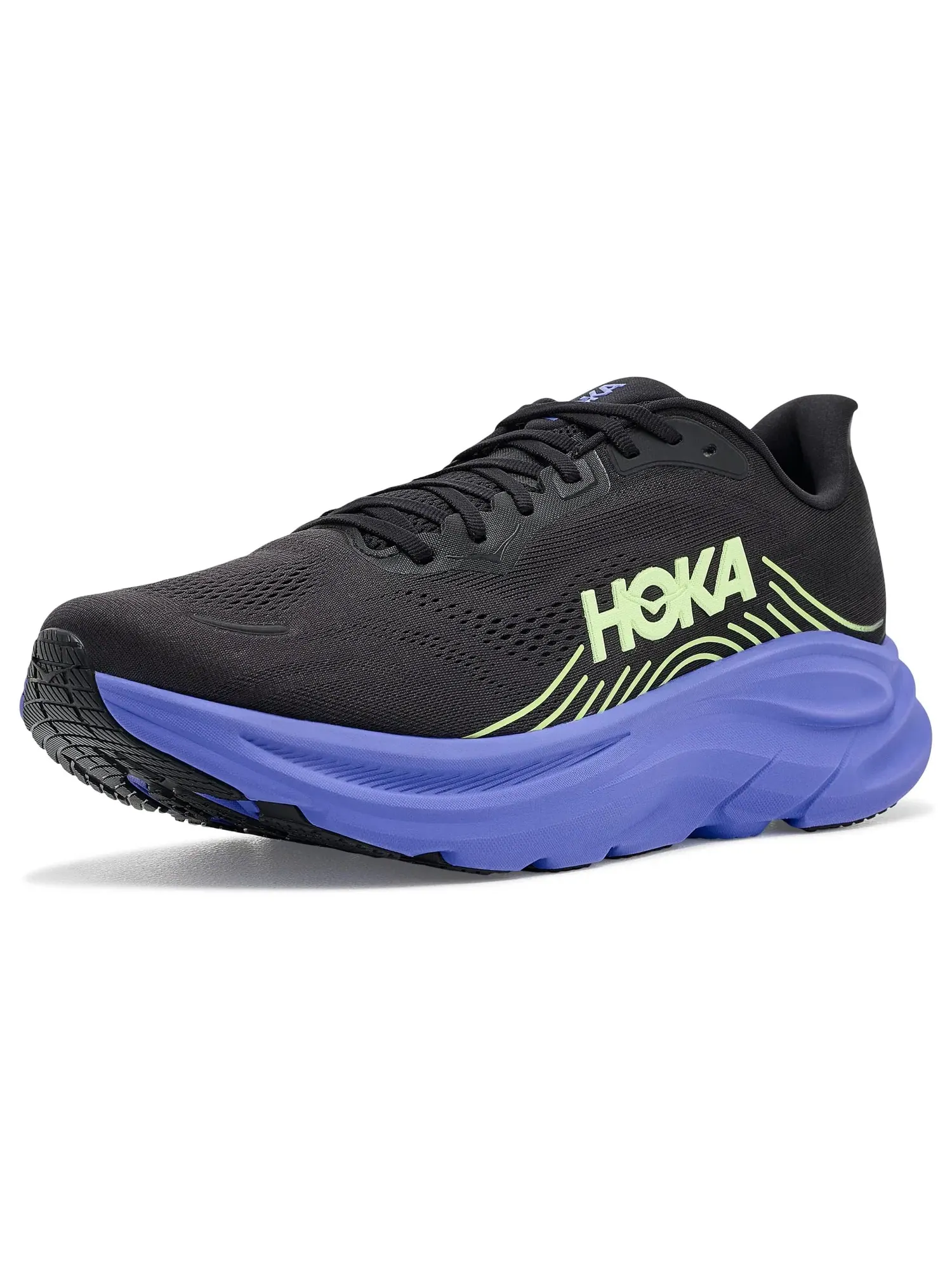 Кроссовки Clifton 11 Hoka — изображение 1 из 4, черный/неоновый