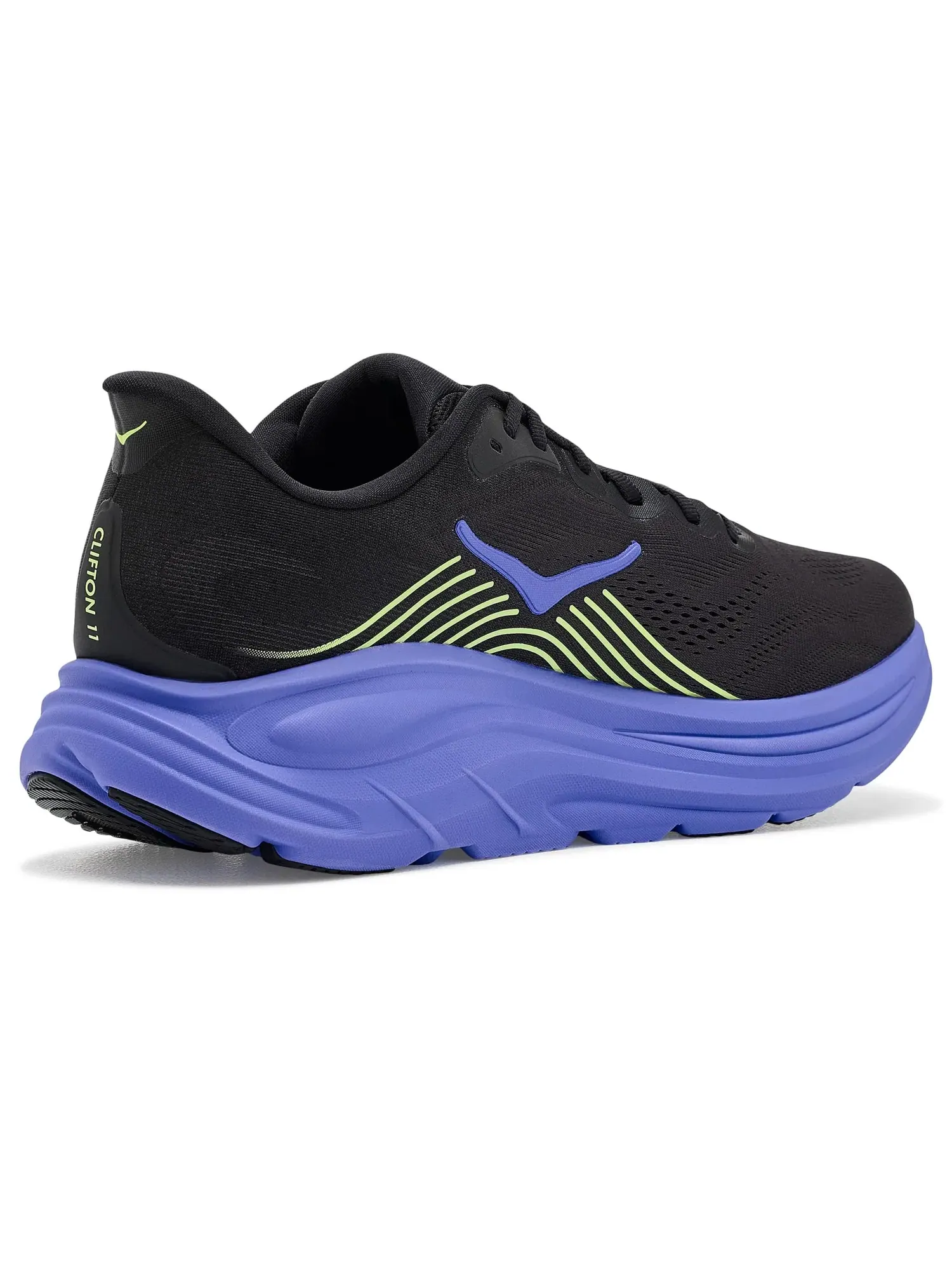 Кроссовки Clifton 11 Hoka — изображение 3 из 4, черный/неоновый