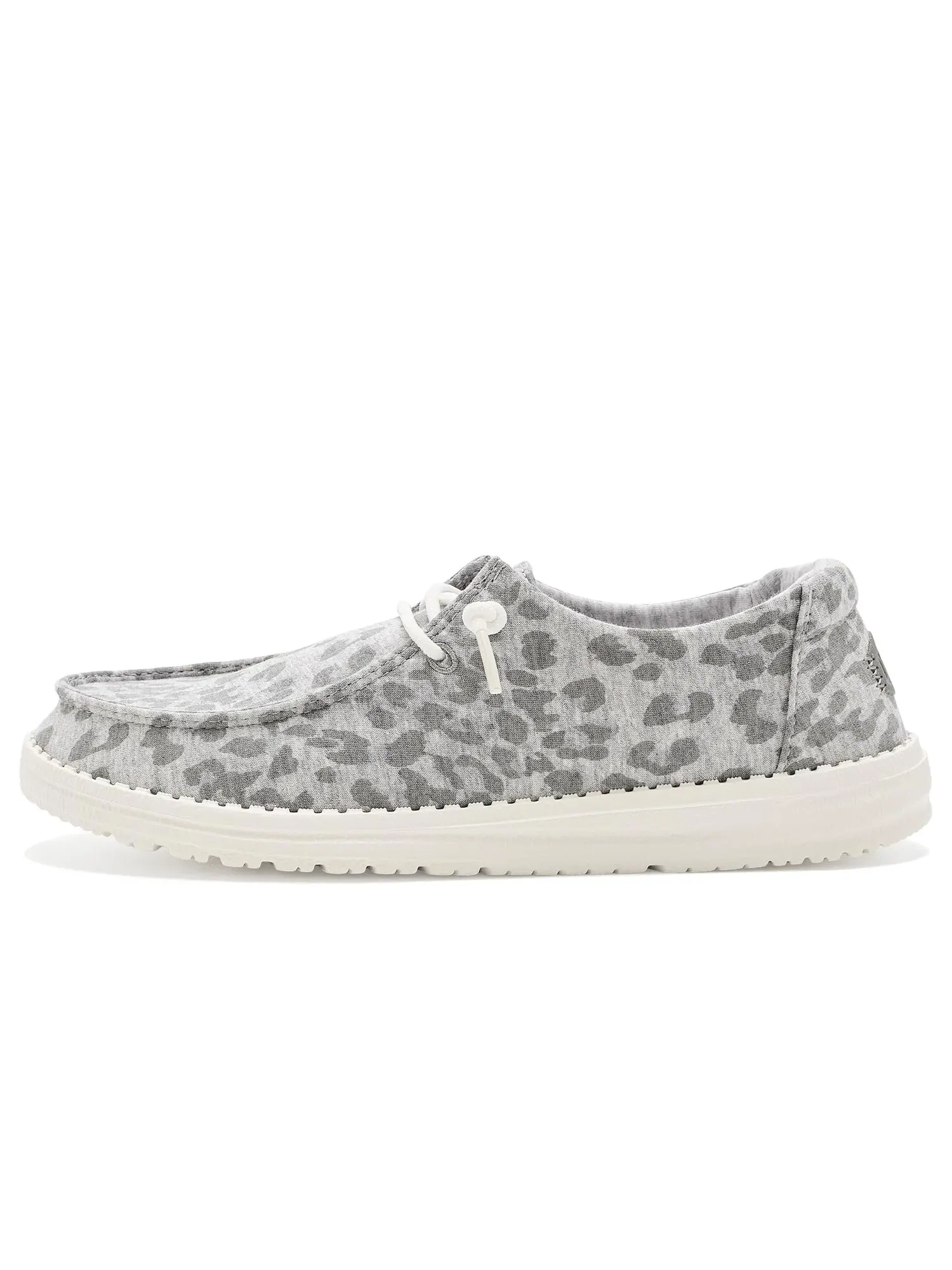 Кроссовки Wendy Stretch Jersey Leopard Hey Dude — изображение 4 из 4, светлый серый/мульти