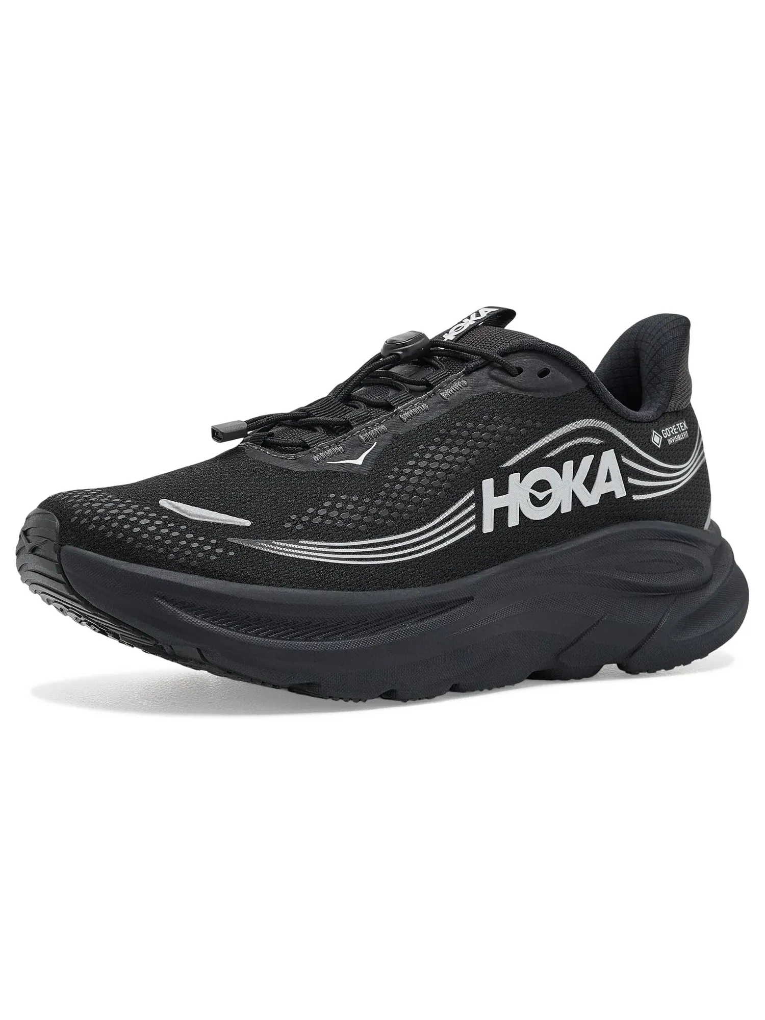 Кроссовки Clifton 11 GTX Hoka — изображение 1 из 4, черный/черный