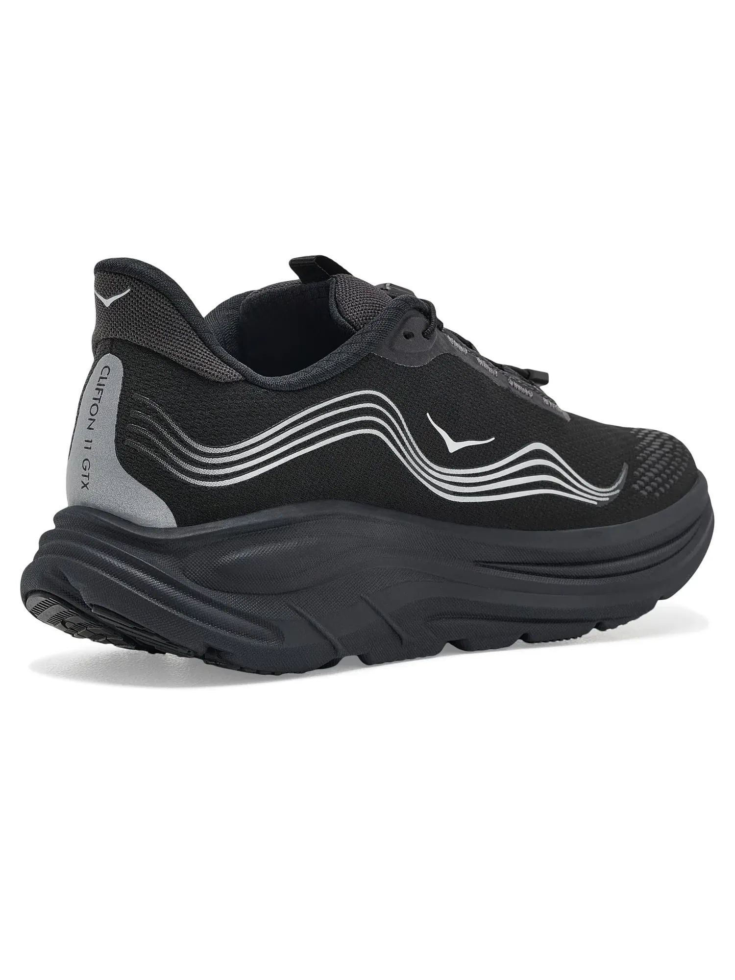 Кроссовки Clifton 11 GTX Hoka — изображение 3 из 4, черный/черный