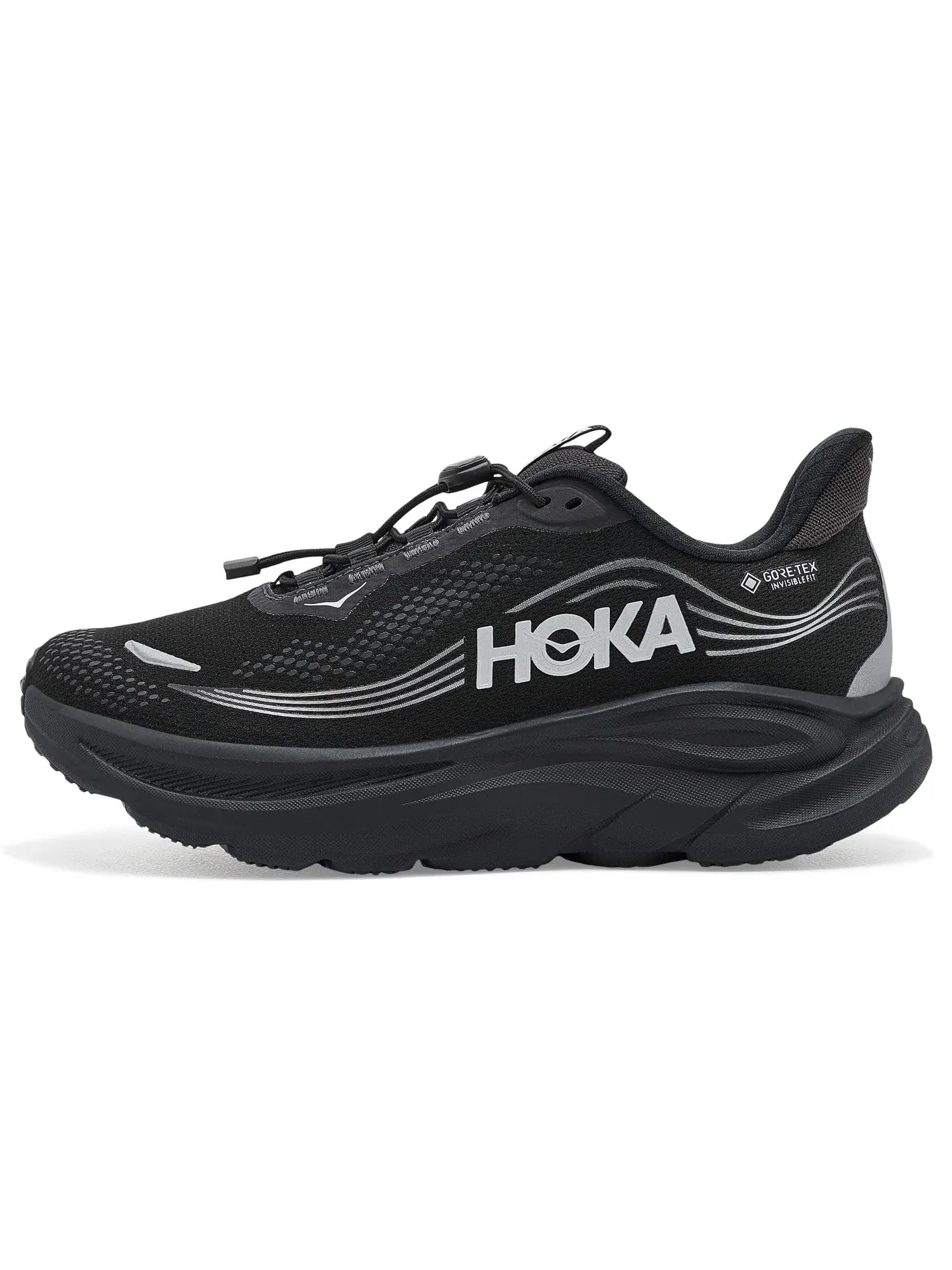 Кроссовки Clifton 11 GTX Hoka — изображение 4 из 4, черный/черный