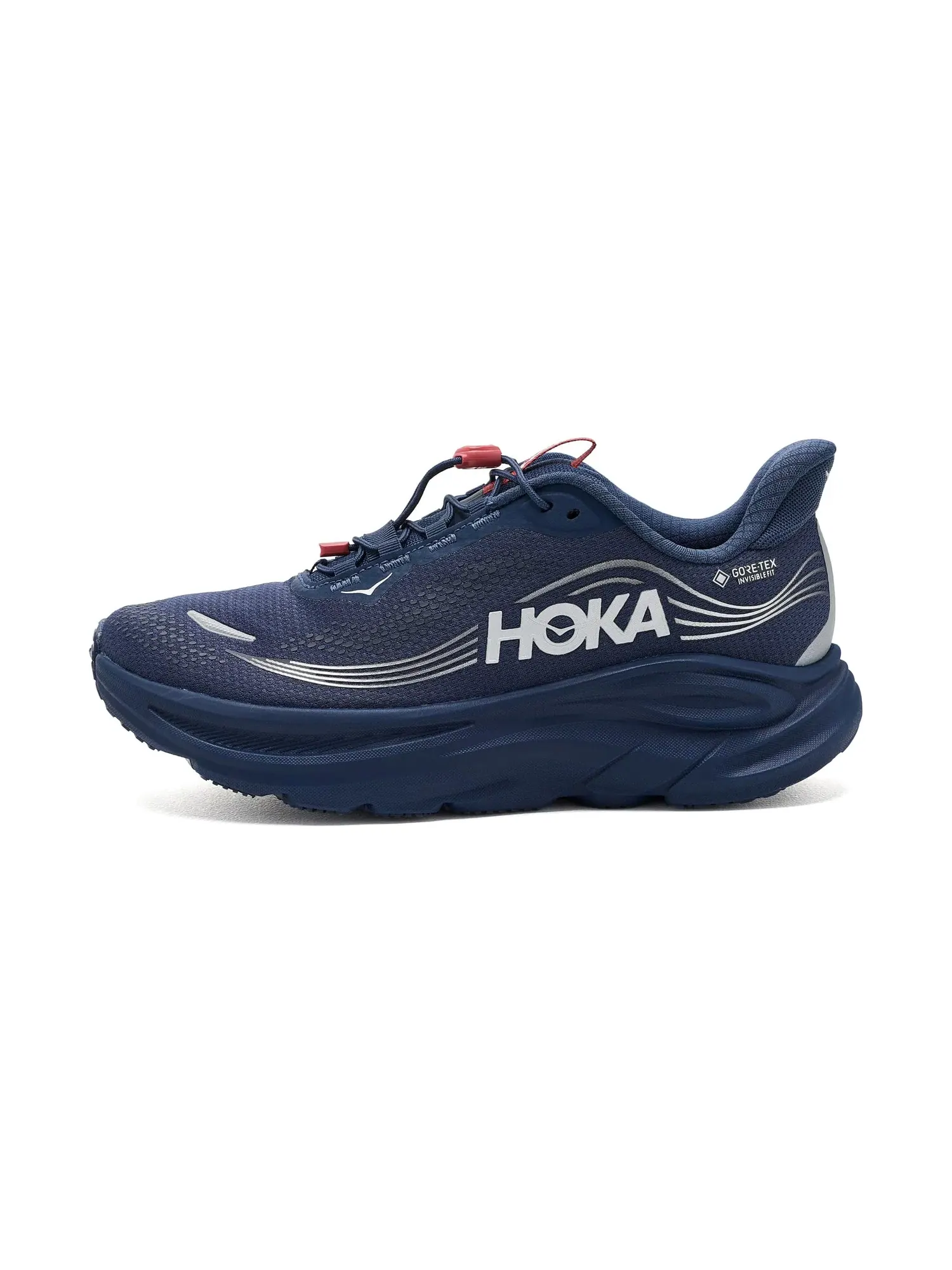 Кроссовки Clifton 11 GTX Hoka — изображение 4 из 4, темно-синий/красный