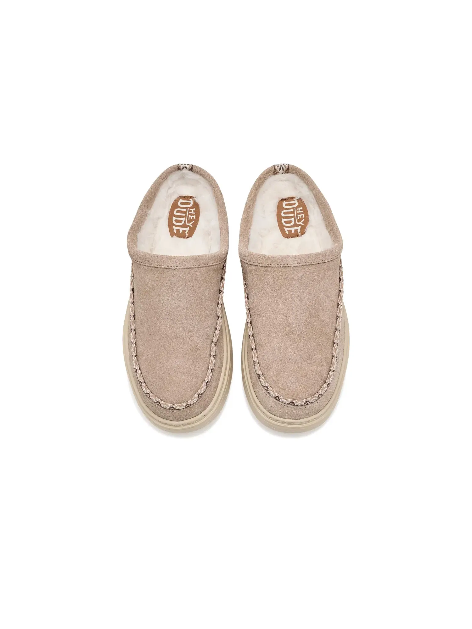 Сабо из замши Remi Toastee Clog Suede Hey Dude — изображение 2 из 4, кунжутный