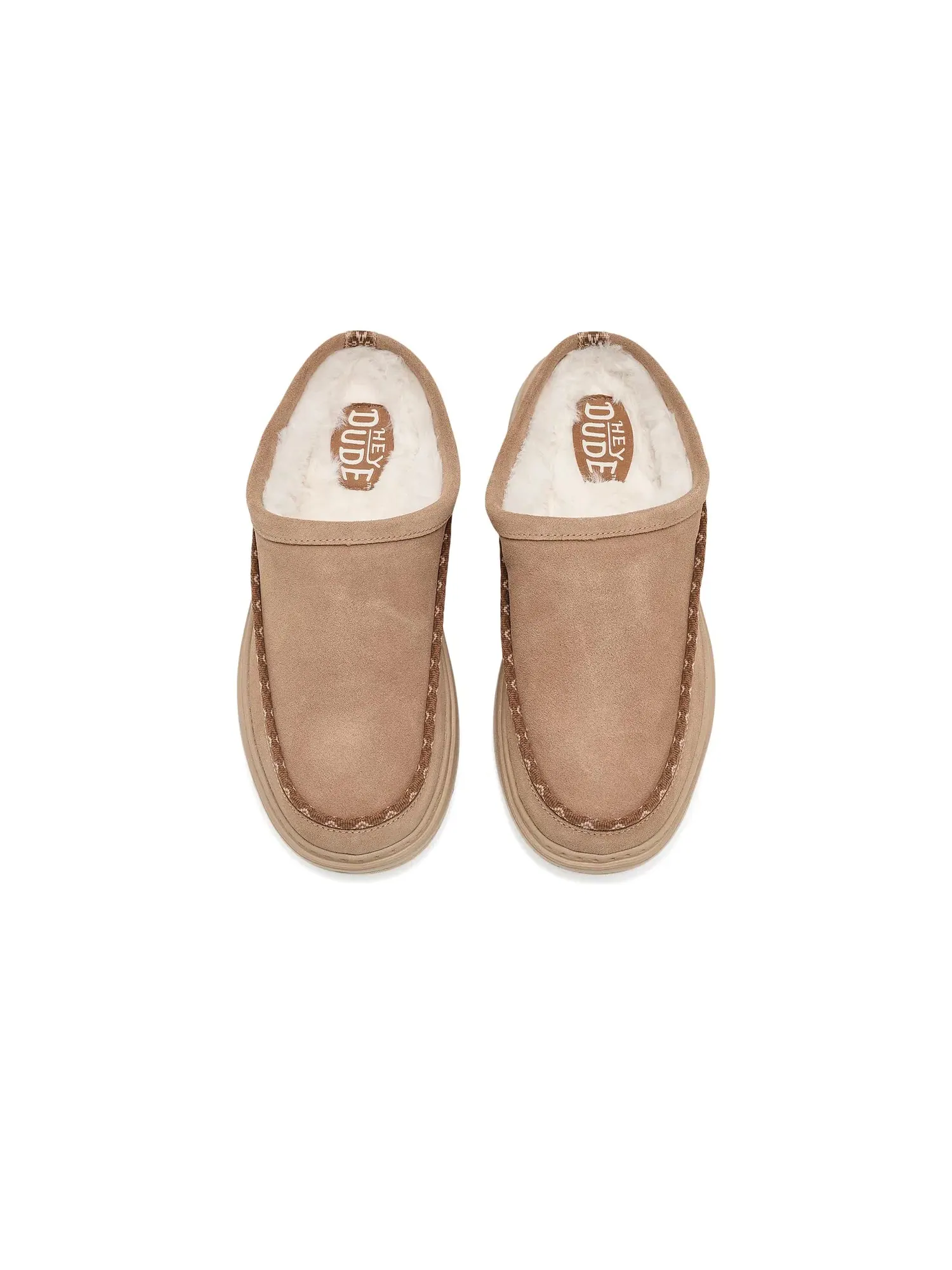Сабо из замши Remi Toastee Clog Suede Hey Dude — изображение 2 из 4, бежевый