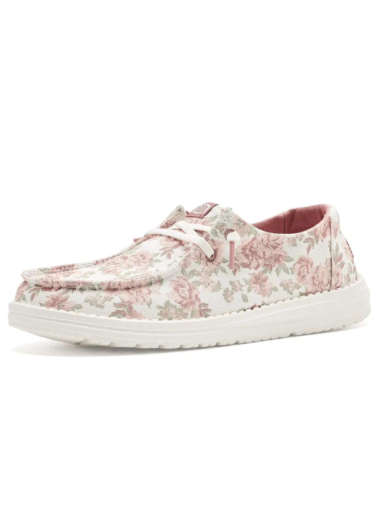 Кроссовки Wendy Washed Floral Hey Dude — изображение 1 из 4, белый/розовый/мульти